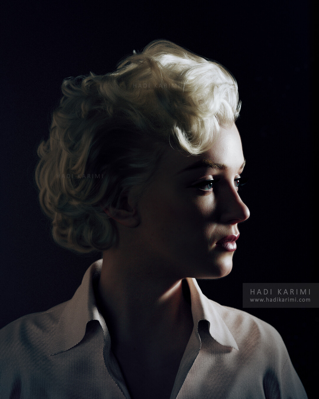 Marilyn Monroe 3D Meta Human Blender Blonde CGi Digital Art Art Installation Girlfriend Beta Women 1080x1350
