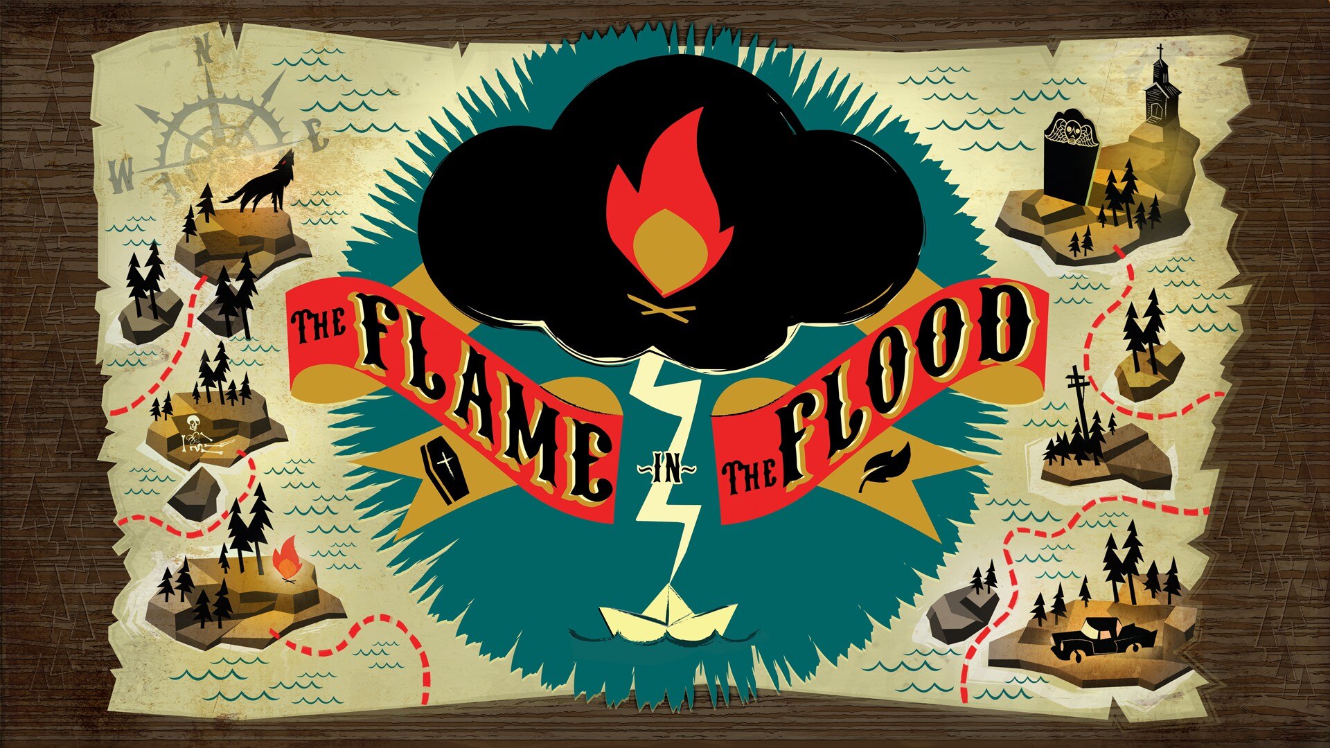 PC Gaming Video Games The Flame In The Flood Survival Map River Raft 1920x1080