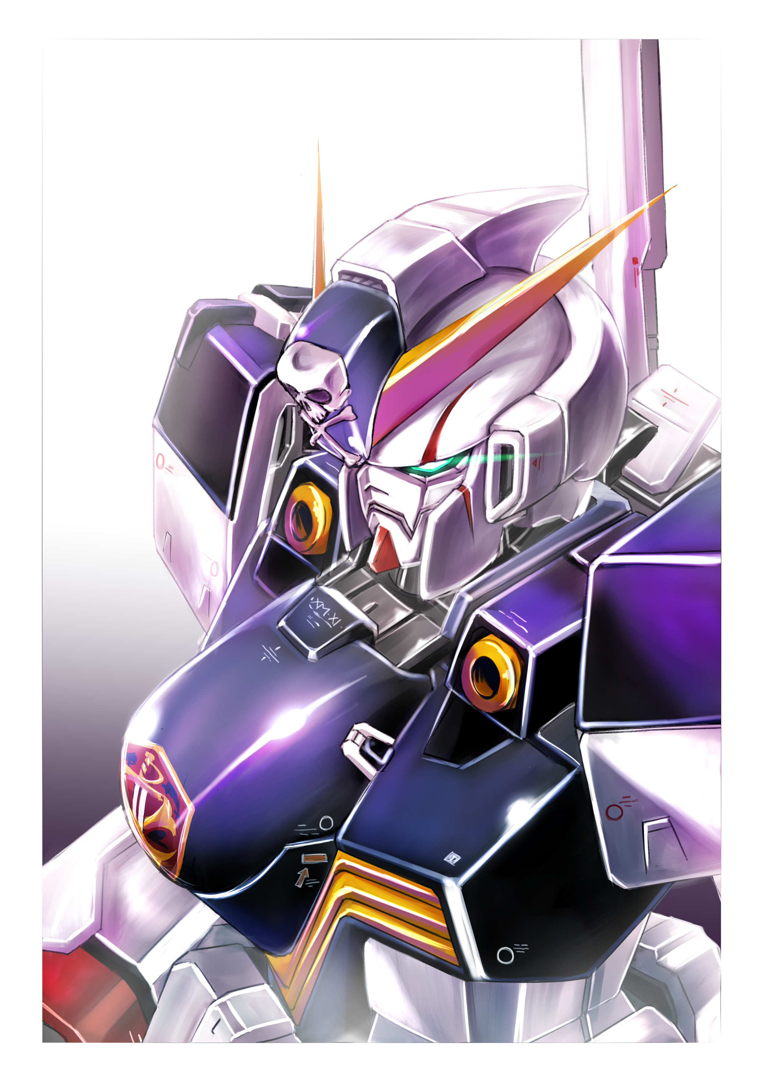 Anime Mech Super Robot Wars Gundam Mobile Suit Crossbone Gundam Crossbone Gundam X 1 Artwork Digital 2482x3509
