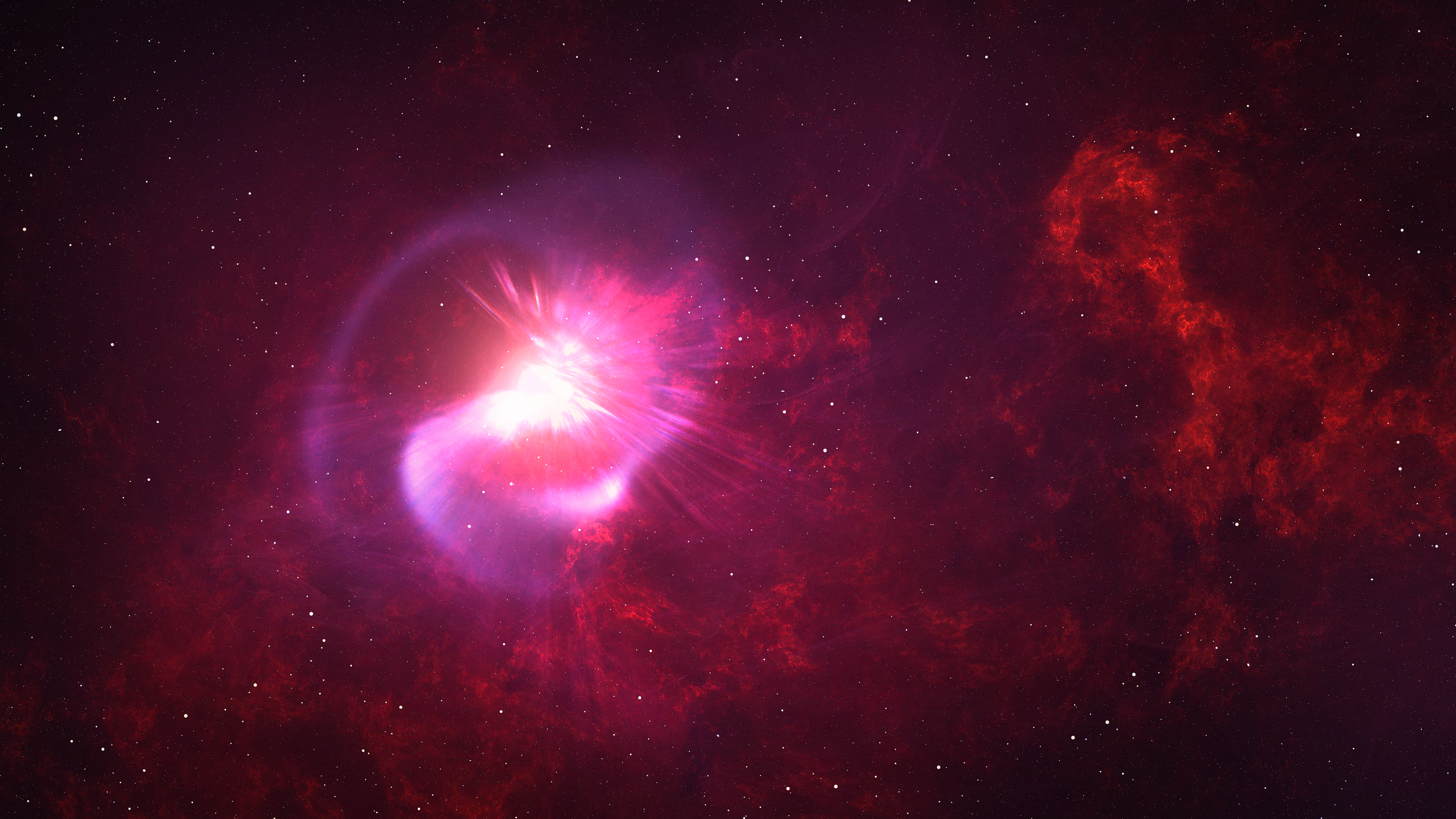Space Nebula Stars Galaxy 3840x2160