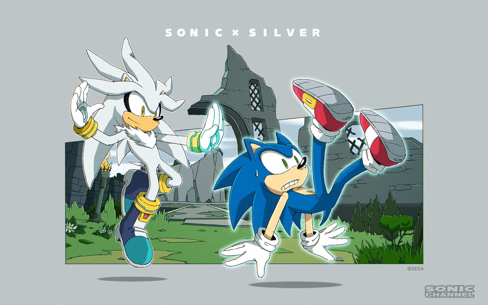 Sonic Sonic The Hedgehog Silver Sonic Silver Video Game Art PC Gaming Comic Art October 1920x1200