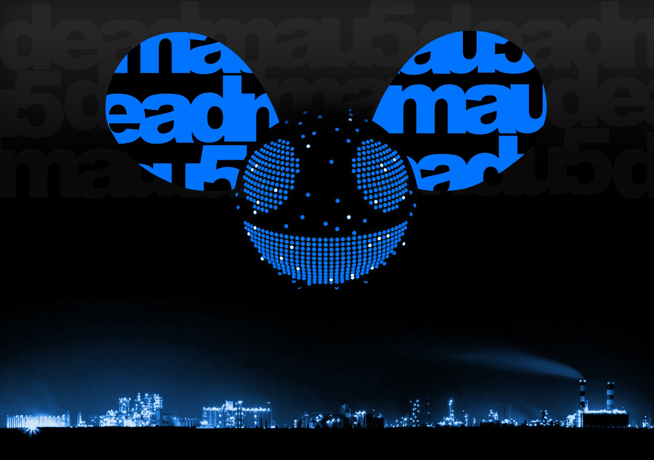 Digital Art Neon Electronic Music Deadmau5 1280x900
