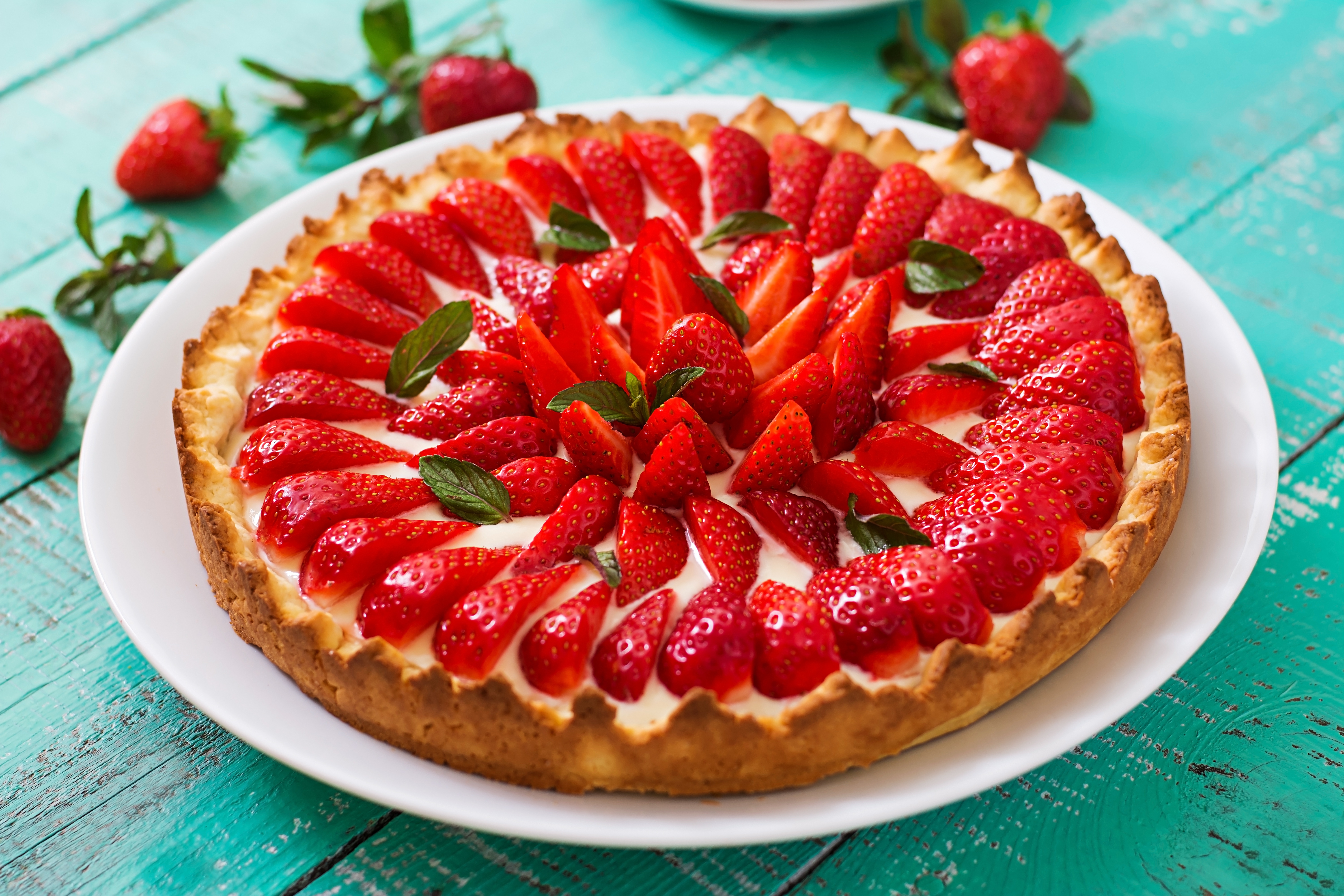 Pastry Fruit Berry Strawberry 6000x4000