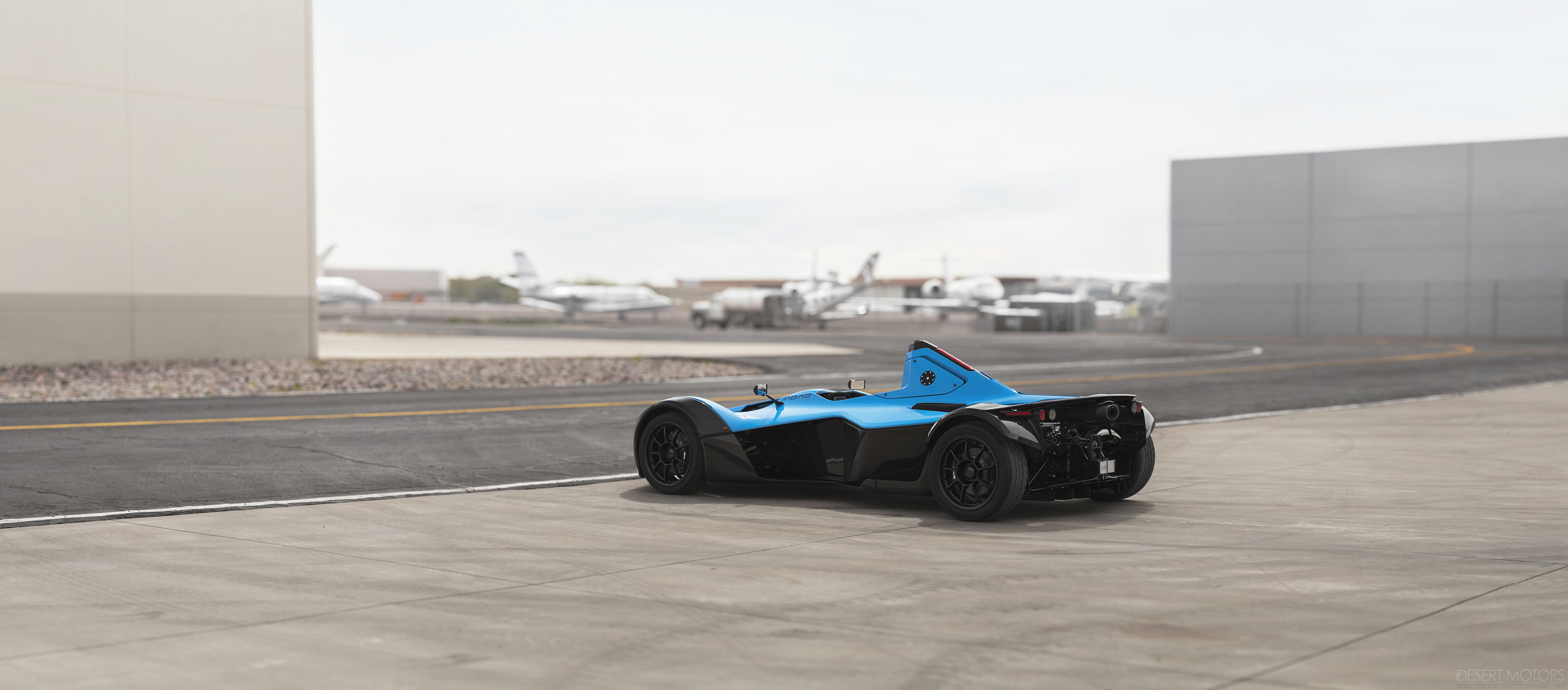 BAC Mono Race Cars Car Sports Car Formula Cars Blue Cars Airport 5000x2200
