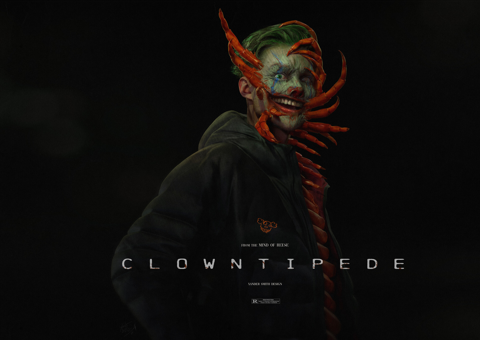 Joker Clown Centipede Villain 1920x1360