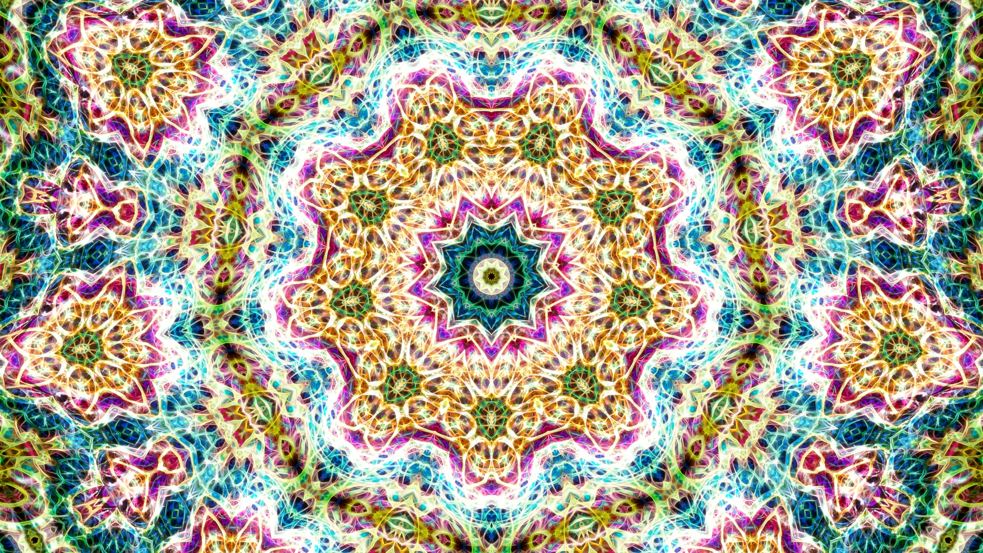 Mandala Symmetry 1920x1080