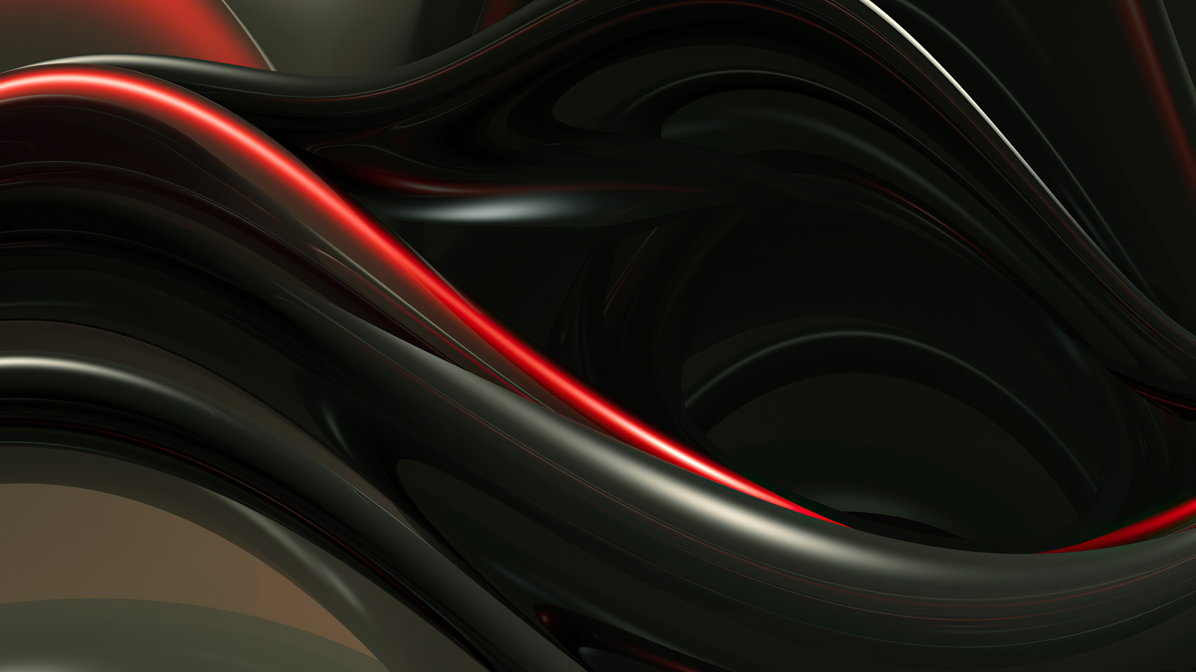 Abstract Swirly 3D Render 3D Abstract 3840x2160