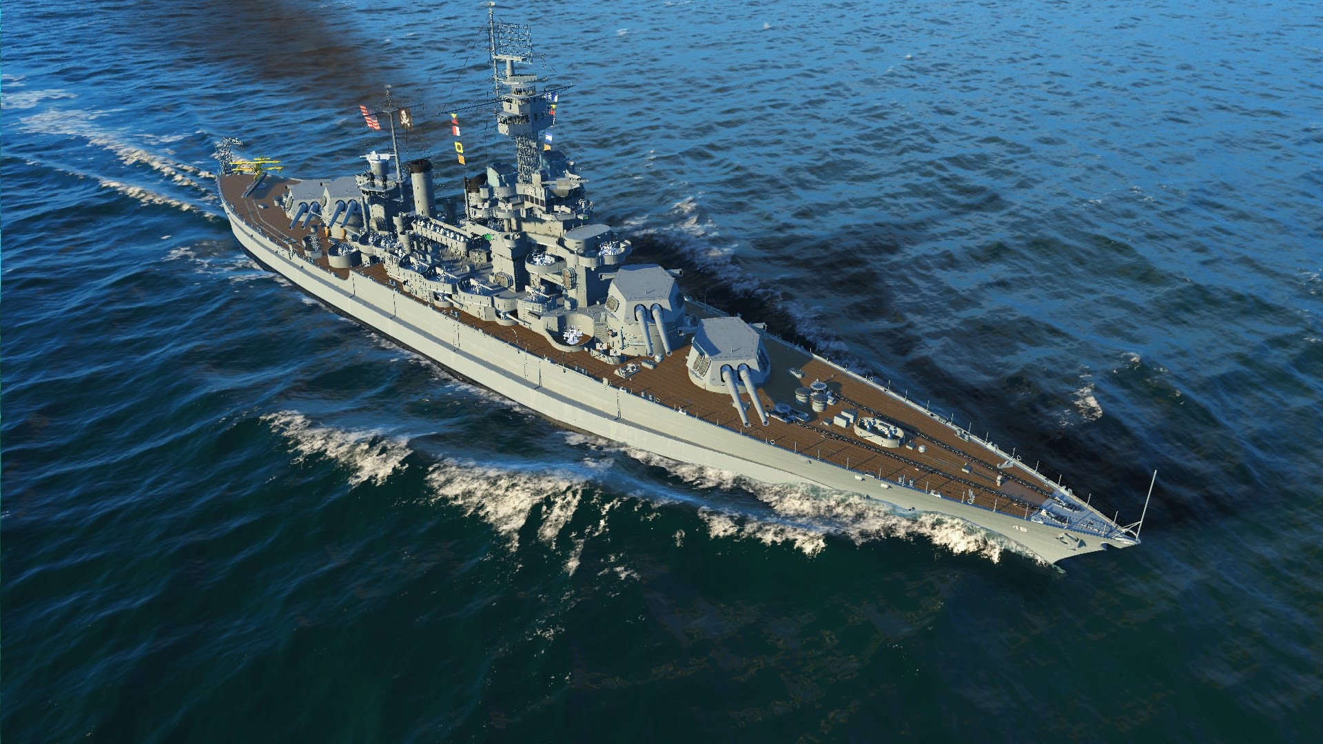 World Of Warships Battleship Ocean Battle 1920x1080