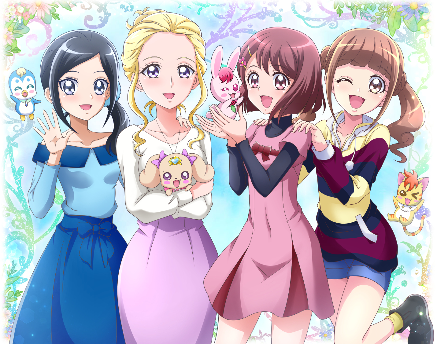 Pretty Cure Healin Good Precure Anime Girls 1429x1126