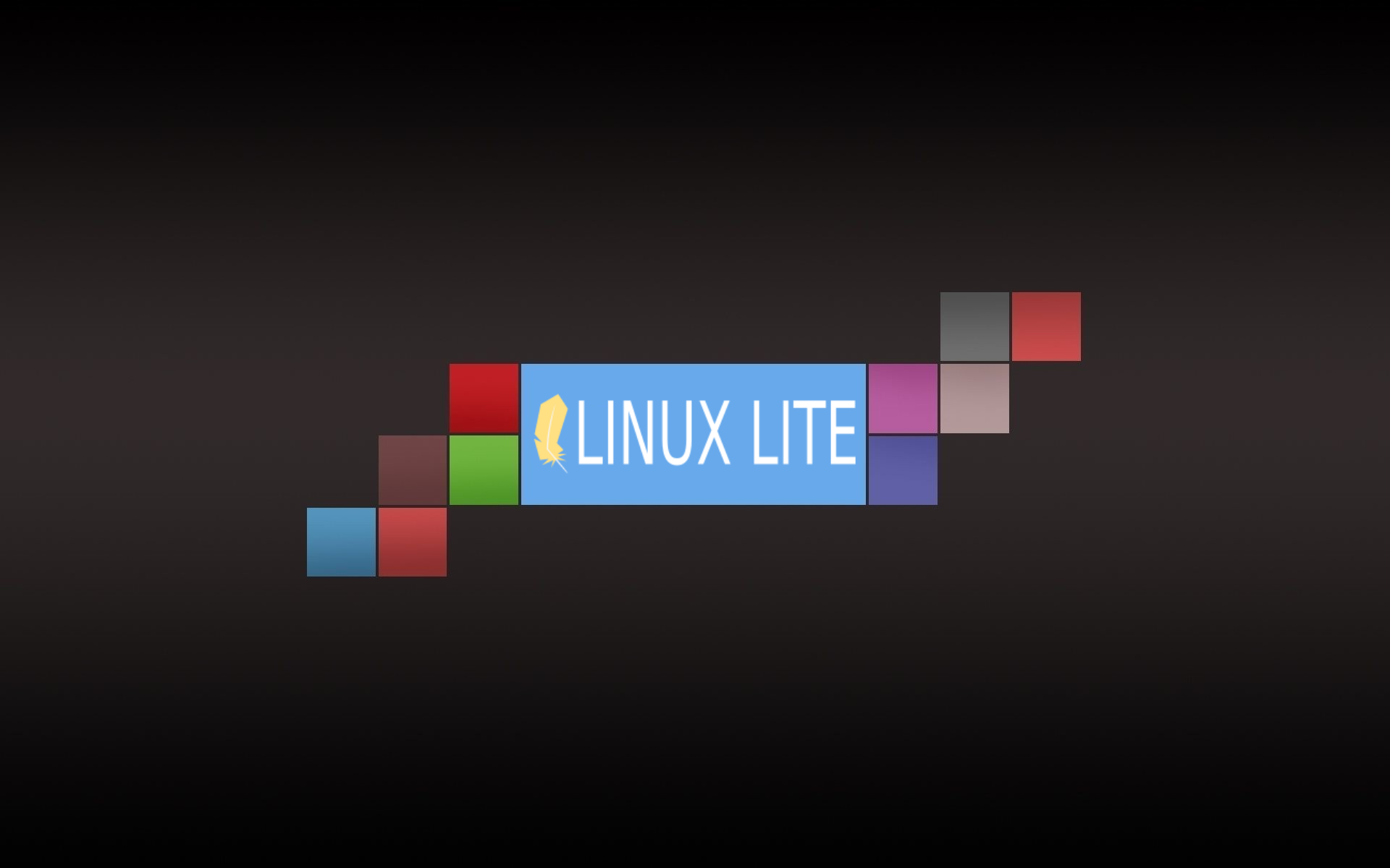 Linux Simple Background Multiple Colors Edit Minimalism Logo 1920x1200