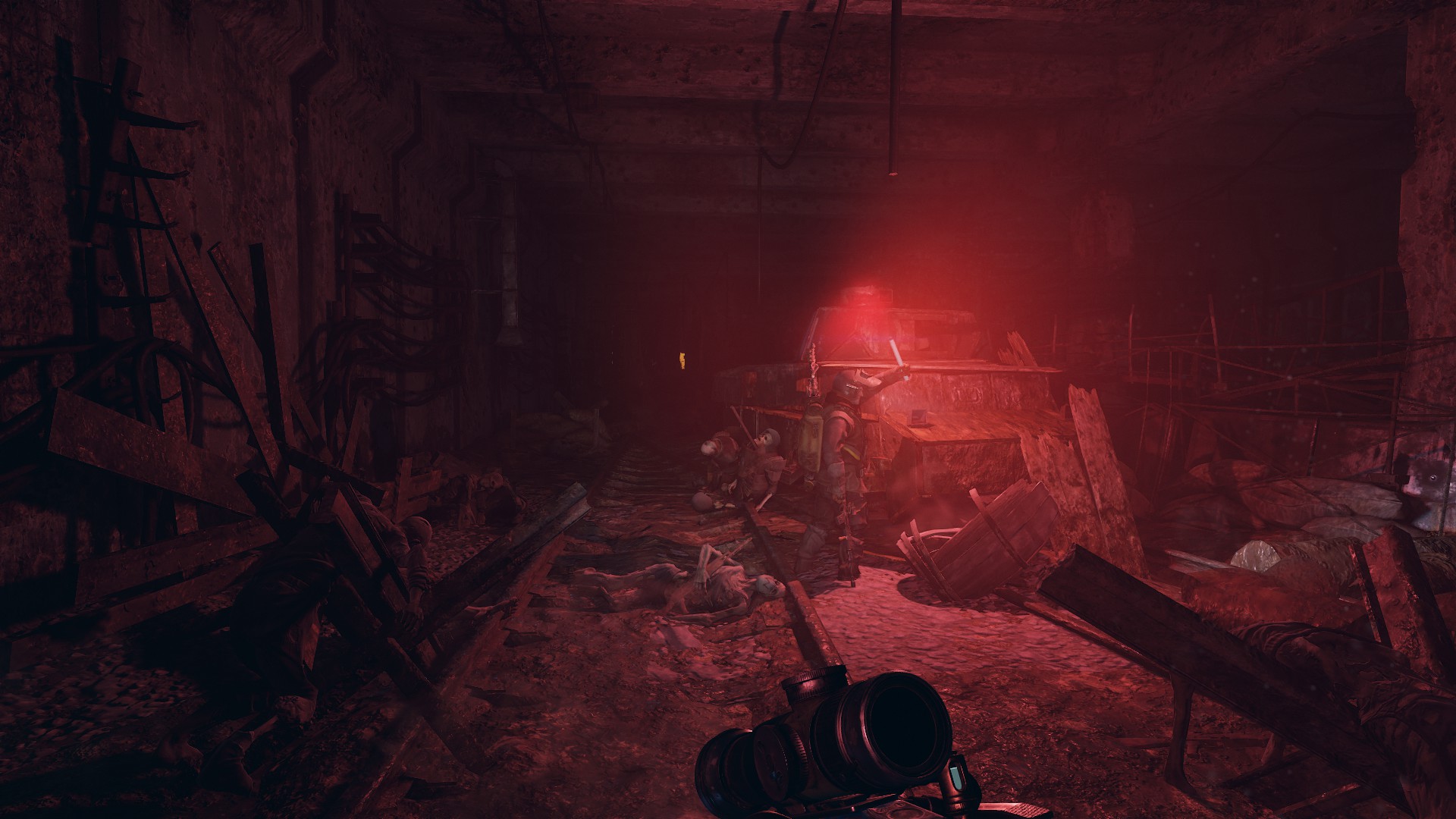 Metro Exodus Metro Exodus Enhanced Edition 4A Games Screen Shot Apocalyptic Red Gun 1920x1080