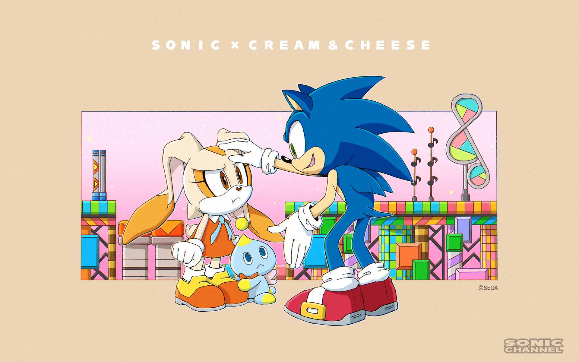 Sonic Sonic The Hedgehog Cream Cream The Rabbit May Sega PC Gaming Video Game Art Comic Art Cheese C 1920x1200
