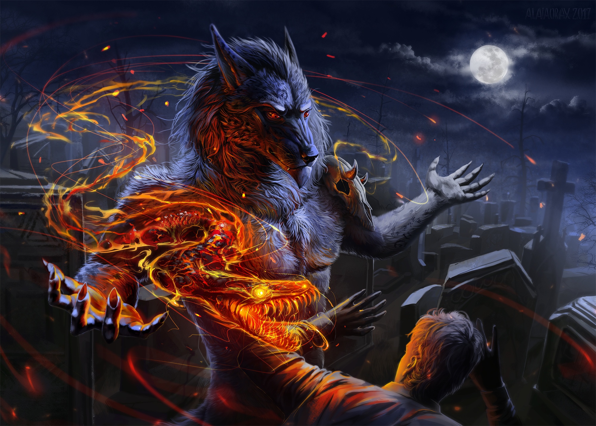 Dark Werewolf 2000x1429
