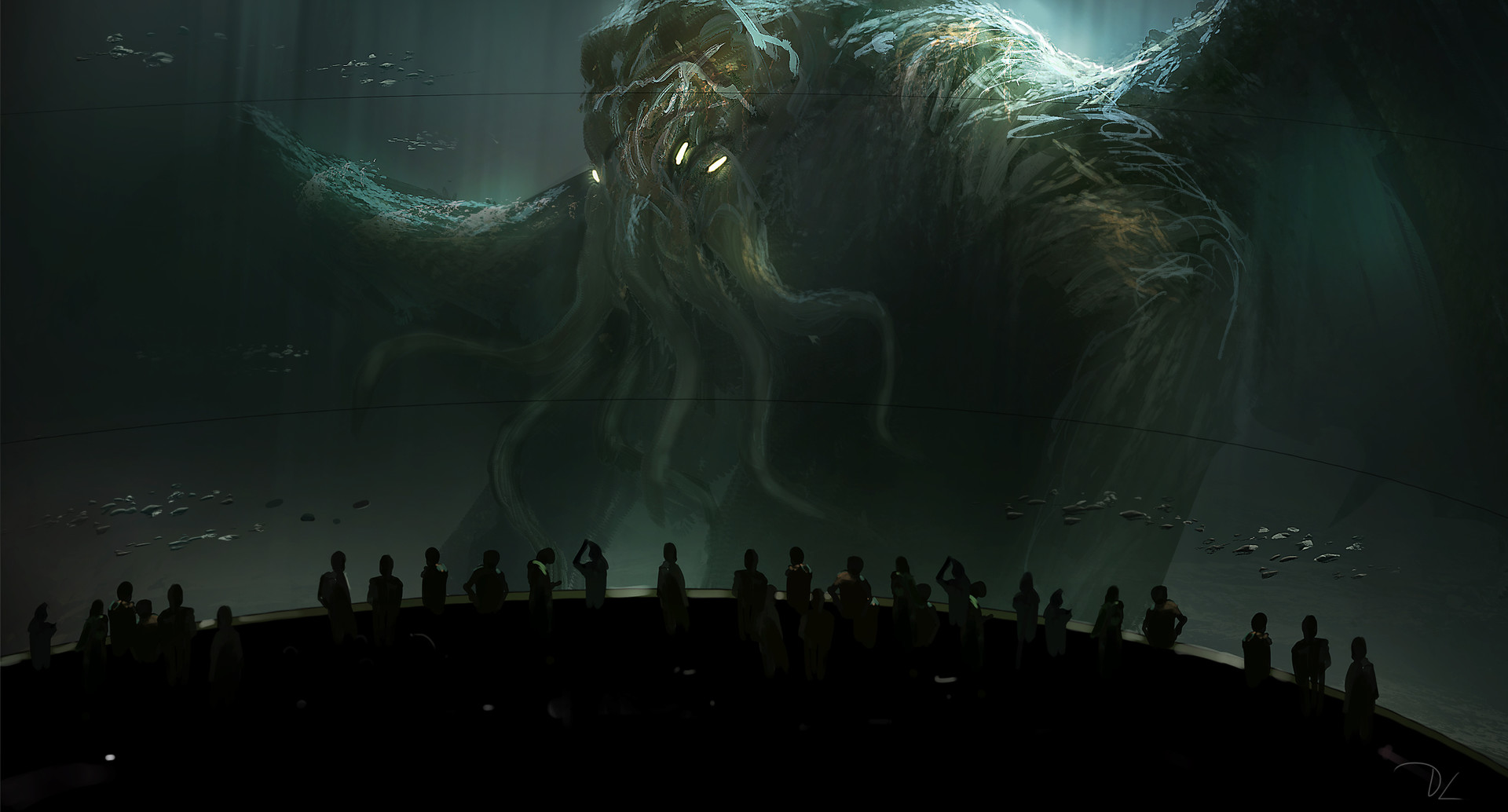 Artwork Fantasy Art Cthulhu Aquarium H P Lovecraft Creature 1920x1034