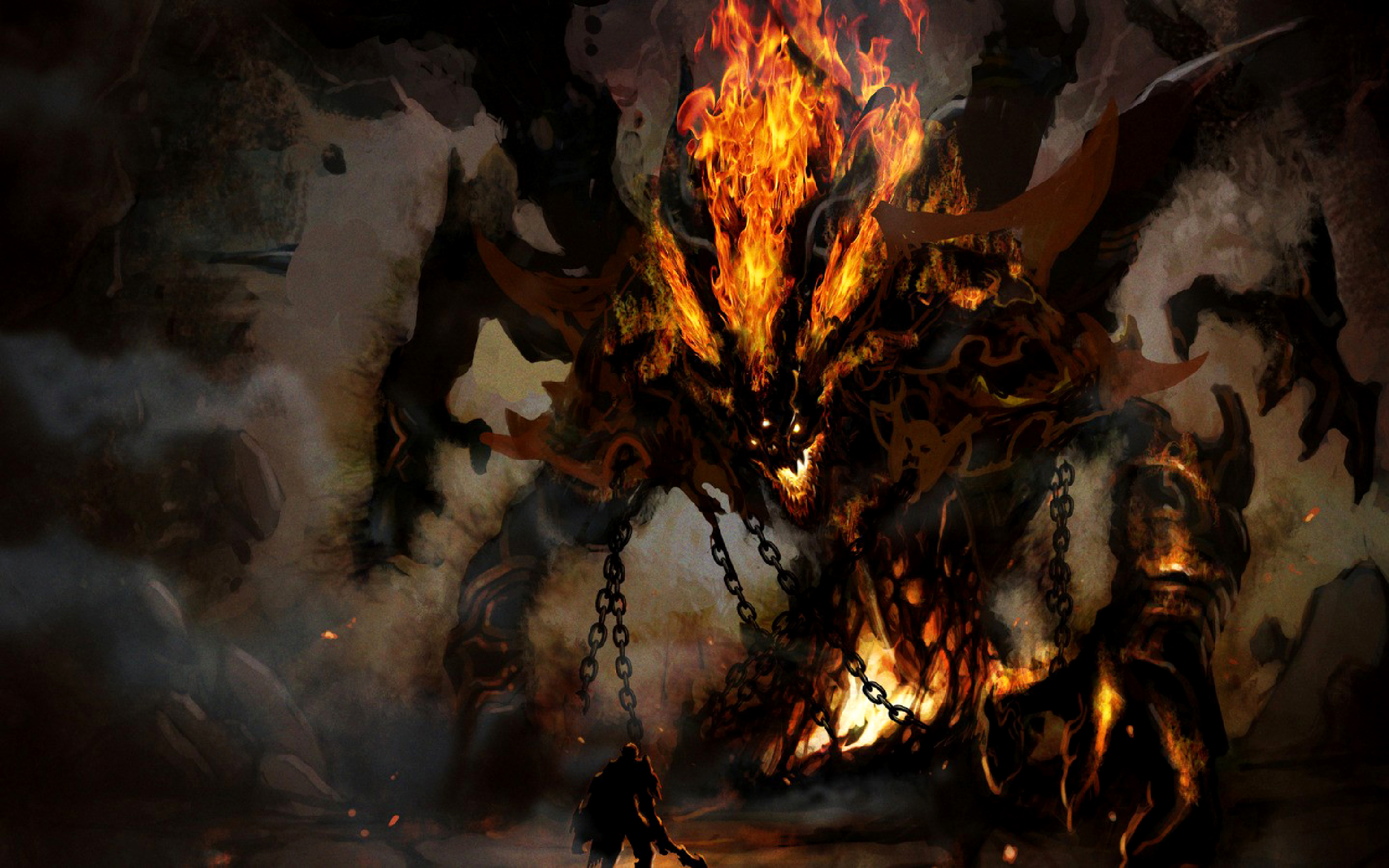 Demon Fire Aion Aion Online Mmorpg Mmo Video Games 3840x2400