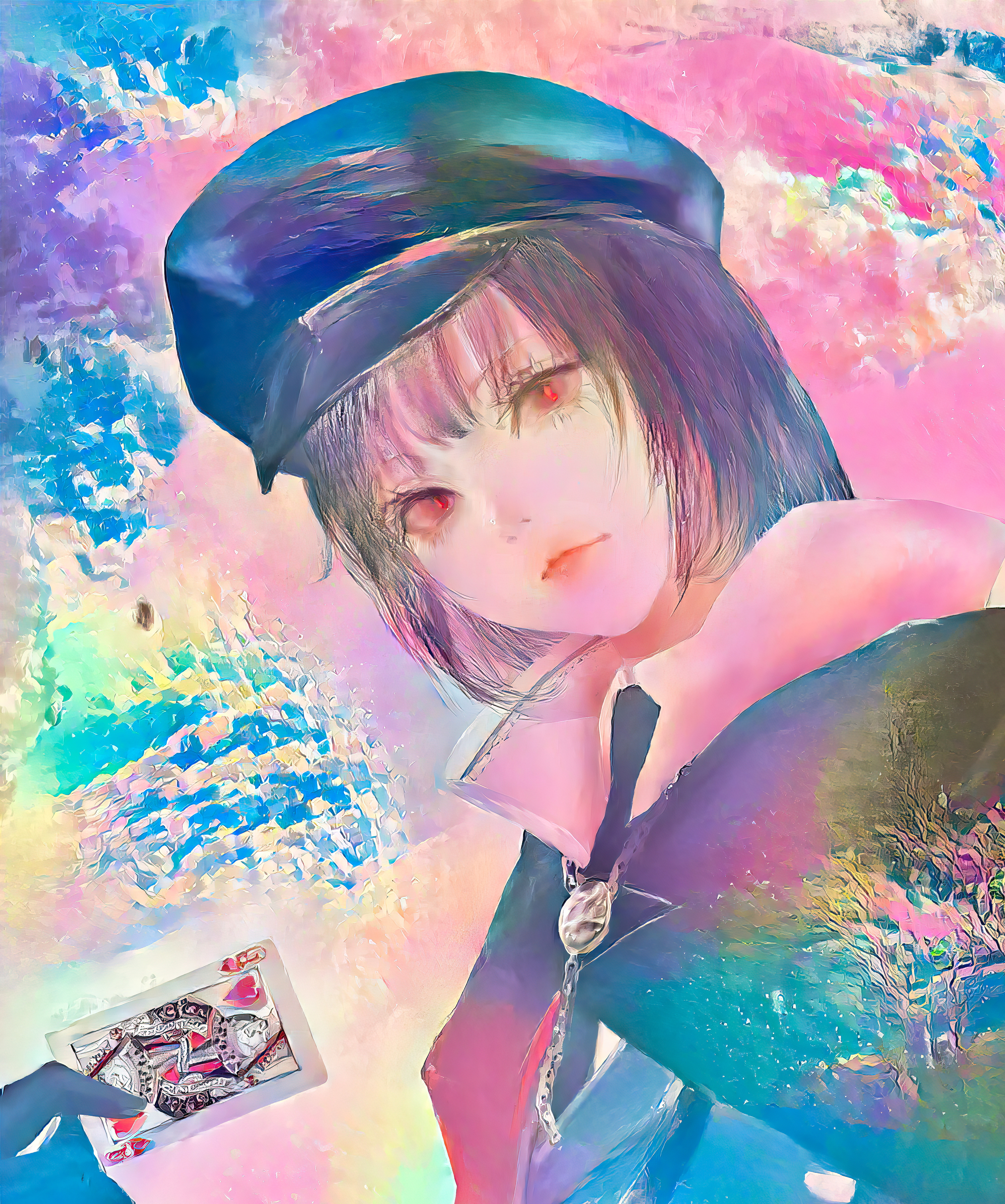 Dar0z Anime Anime Girls Ai Aoi Ogata Colorful 3960x4743