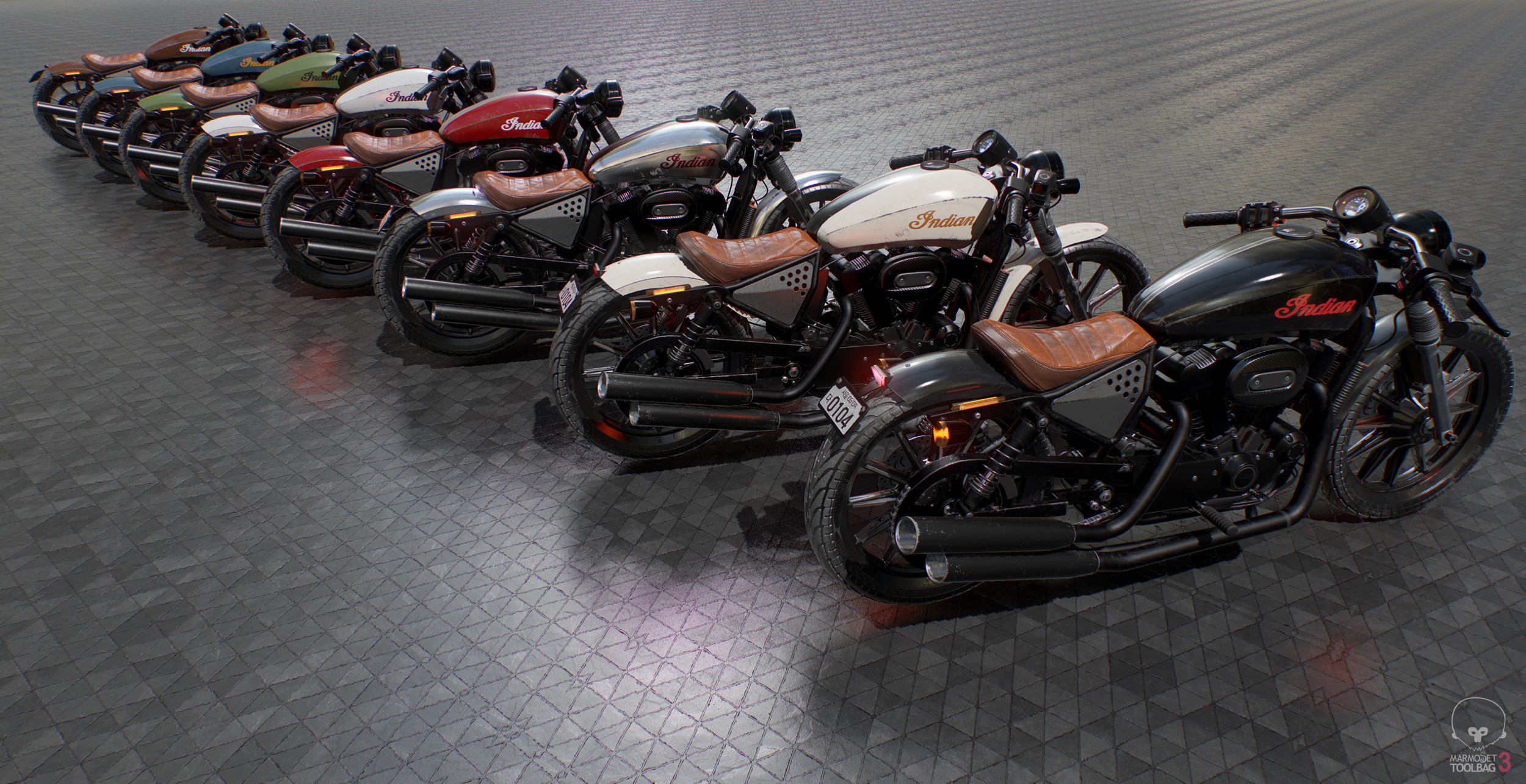Seungmin Kim Digital Art Artwork 3D 3d Design Motorcycle Vehicle CGi 2500x1286