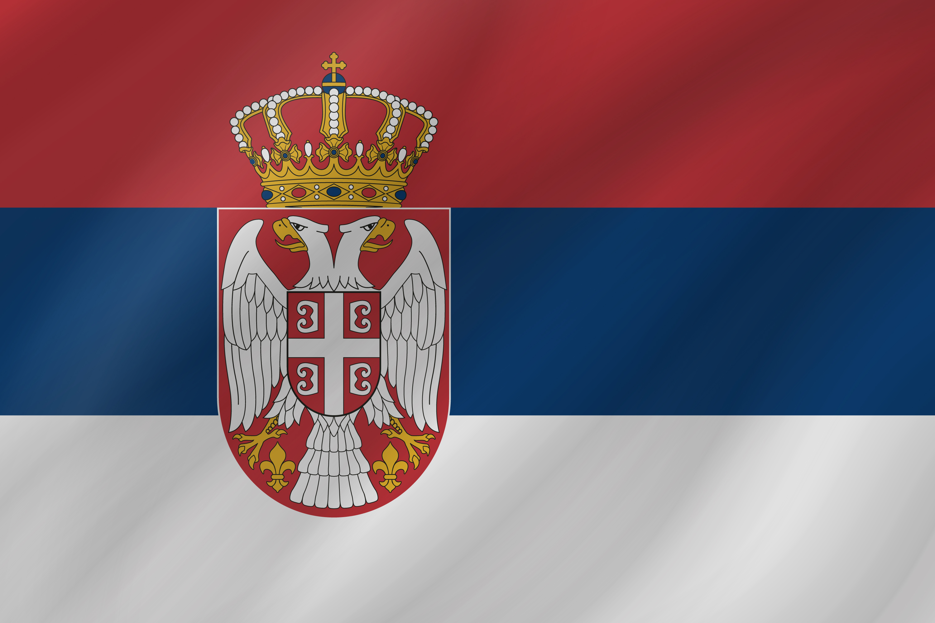 Flag Serbian Flag 3000x2000
