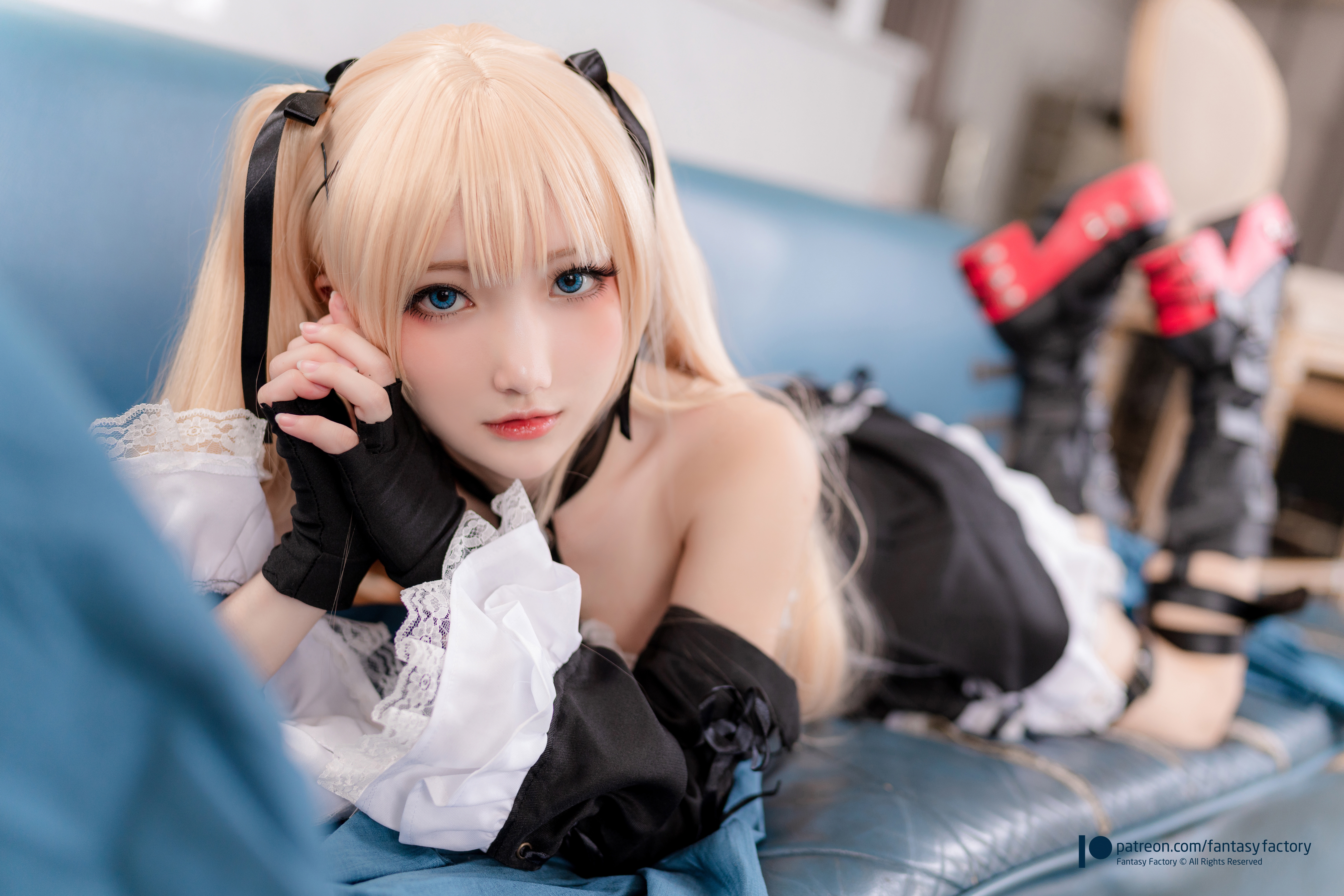 Women Model Asian Cosplay Marie Rose Dead Or Alive Video Games Video Game Girls Gothic Lolita Dress  7459x4975