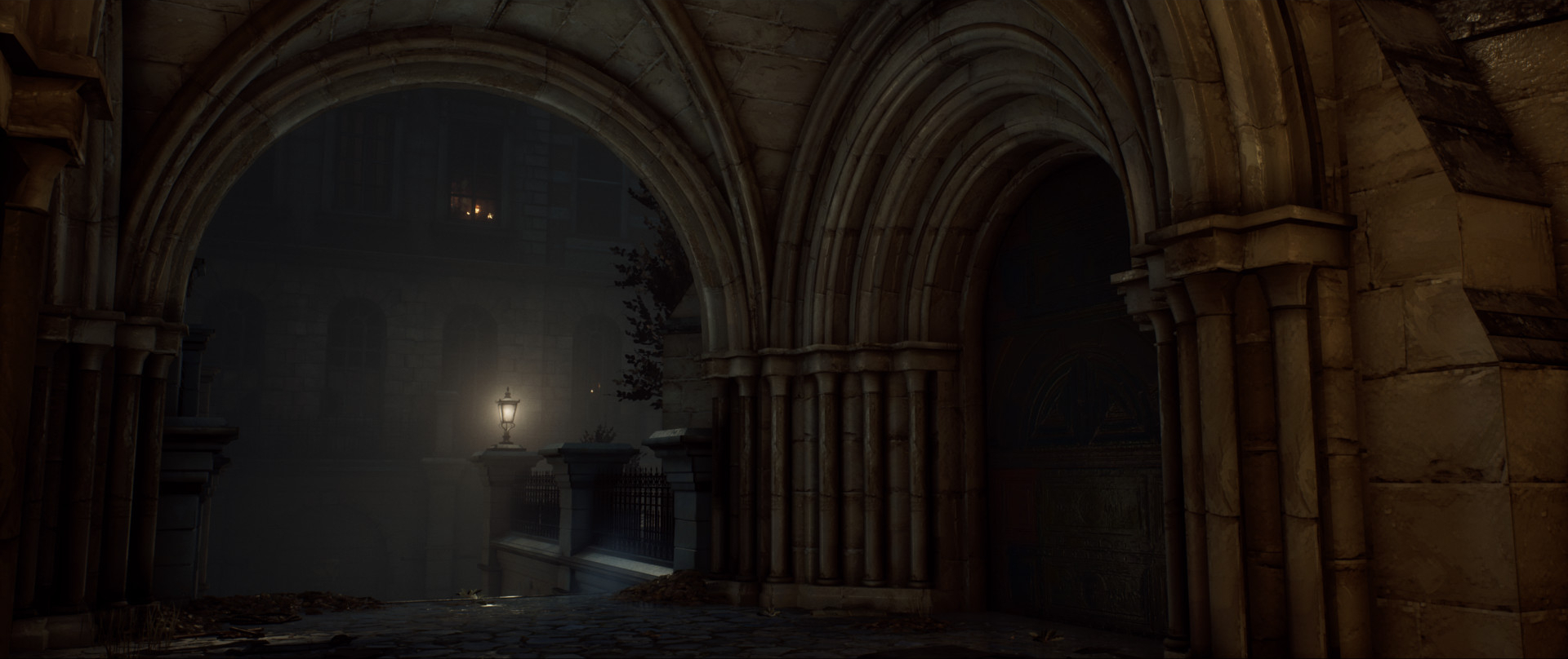 Vampyr Video Game Art Gothic Dark Mist City London Church 1920x808