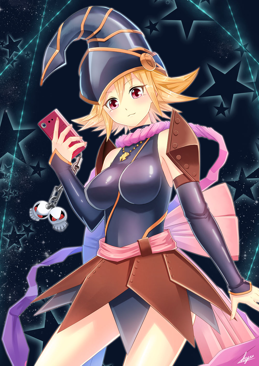 Anime Anime Girls Yu Gi Oh Yu Gi Oh ZEXAL Trading Card Games Gagaga Girl Blonde Artwork Digital Art  1000x1414