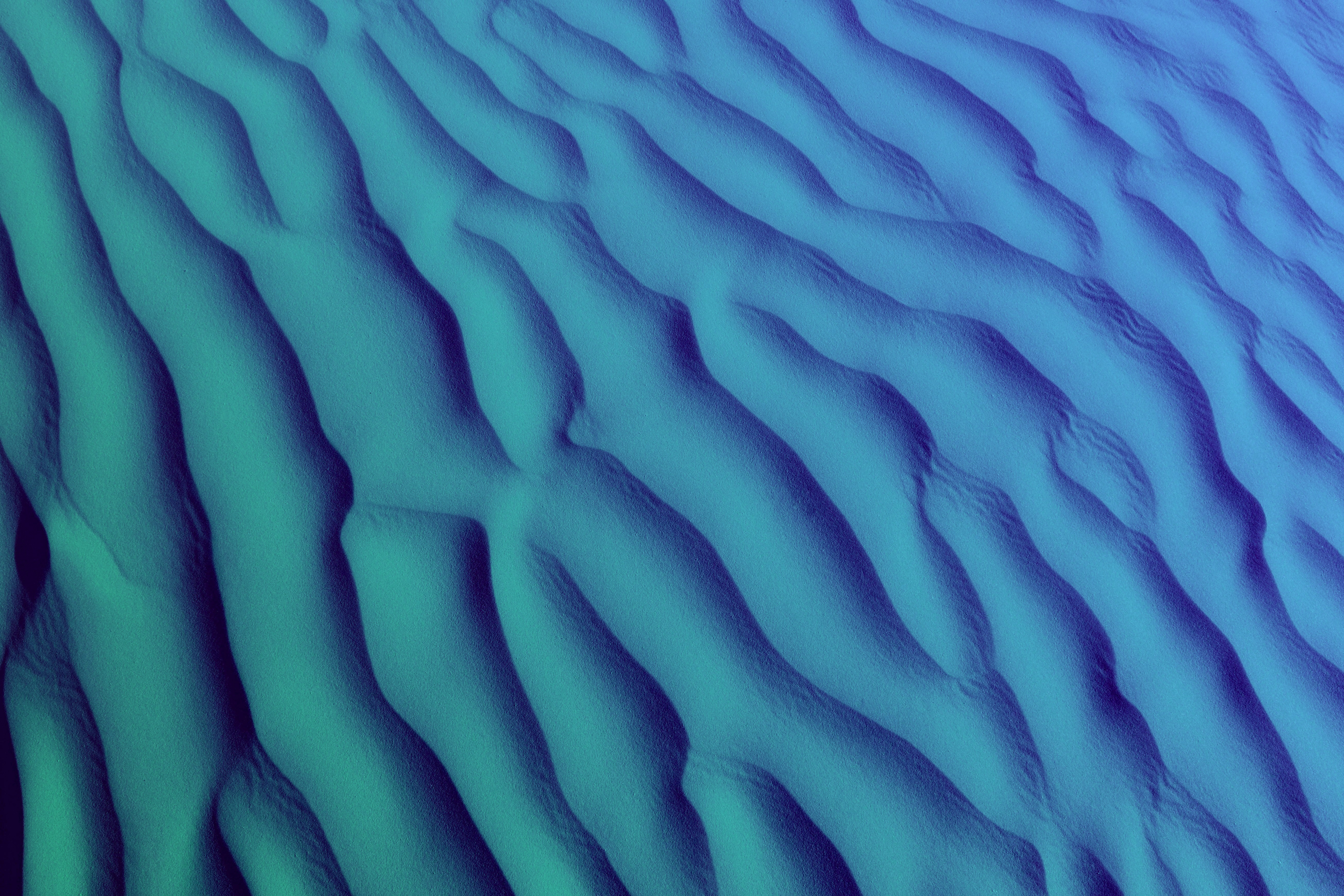 Desert Texture Abstract Sand Shadow Gradient Dunes Sahara Blue 5224x3483