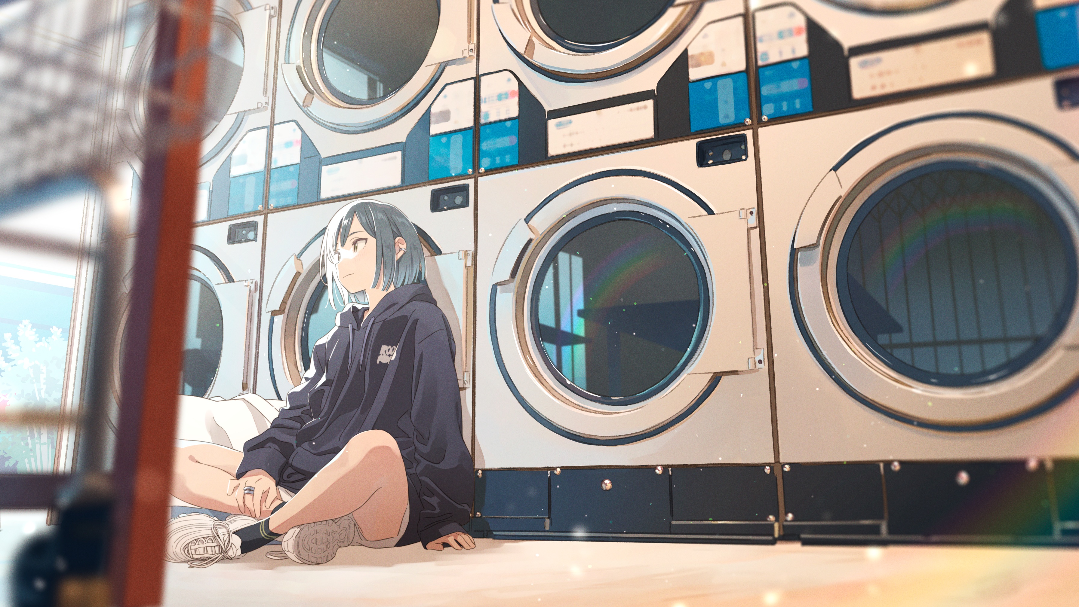 Anime Anime Girls Issindotai Artwork Washing Machine 3588x2020