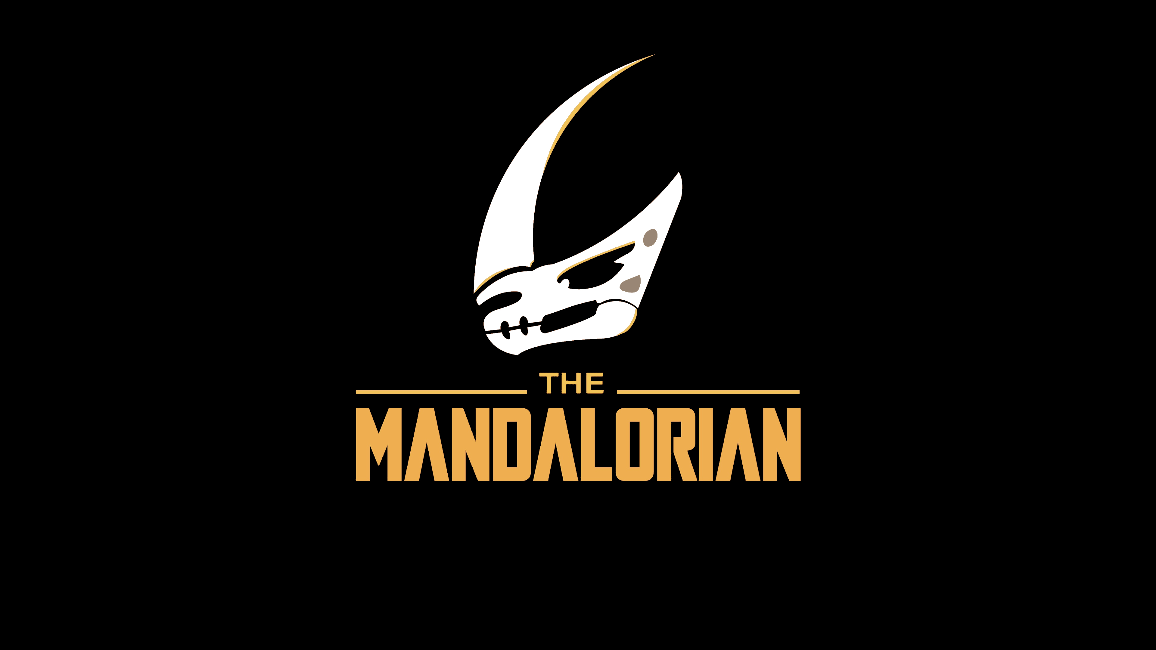 Simple Background Star Wars The Mandalorian Mudhorn Signet Dark Background 3840x2160