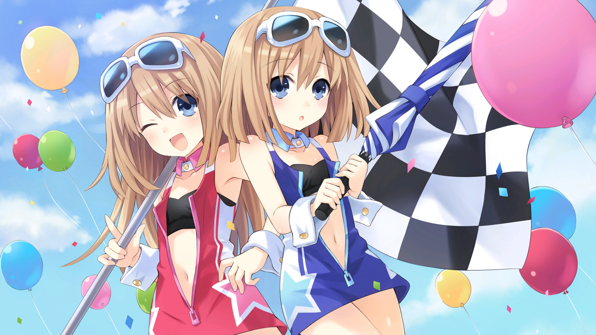 Anime Ram Hyperdimension Neptunia Rom Hyperdimension Neptunia 1920x1080