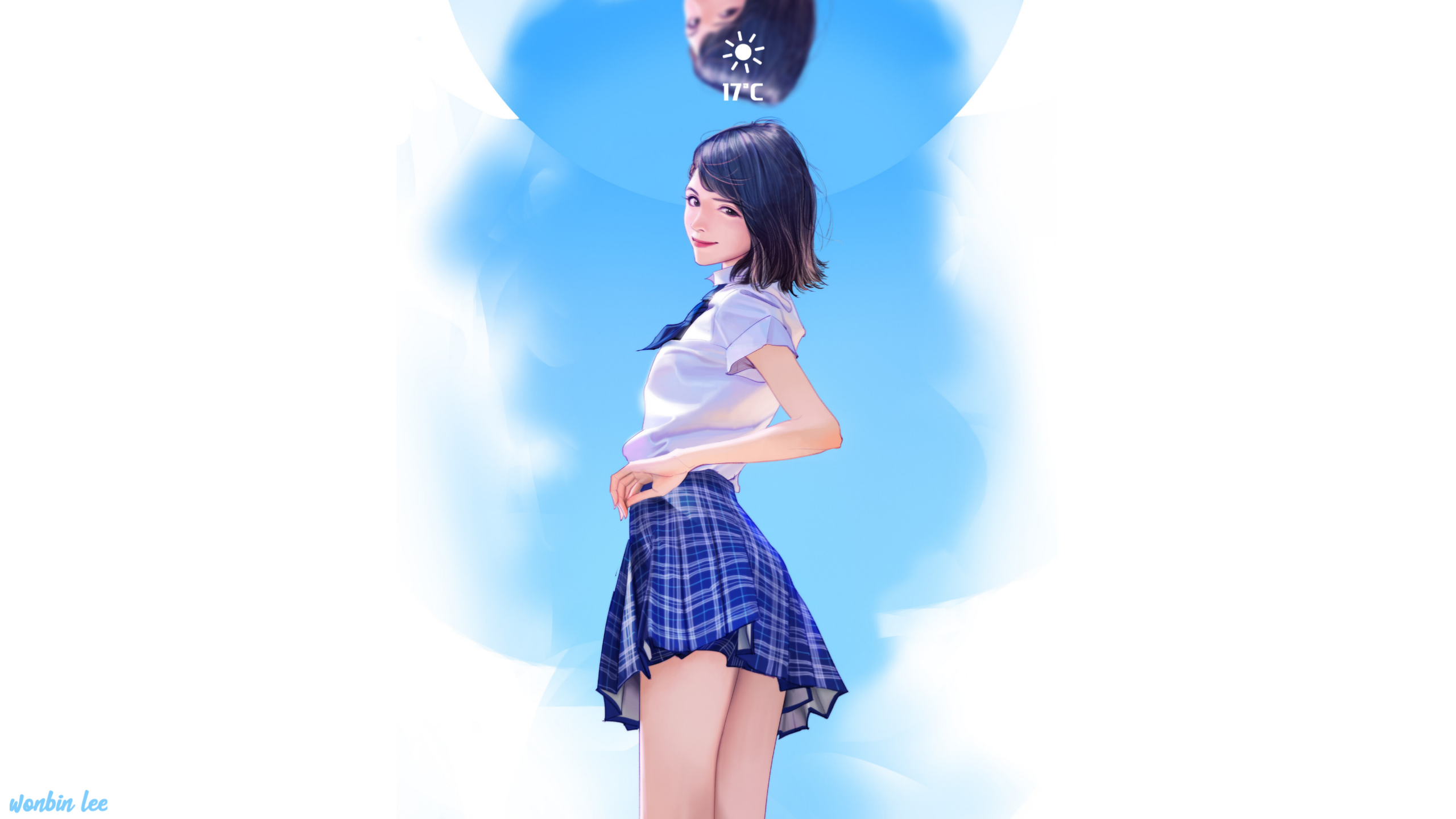 WB Lee ArtStation Women Artwork Skirt 2560x1440