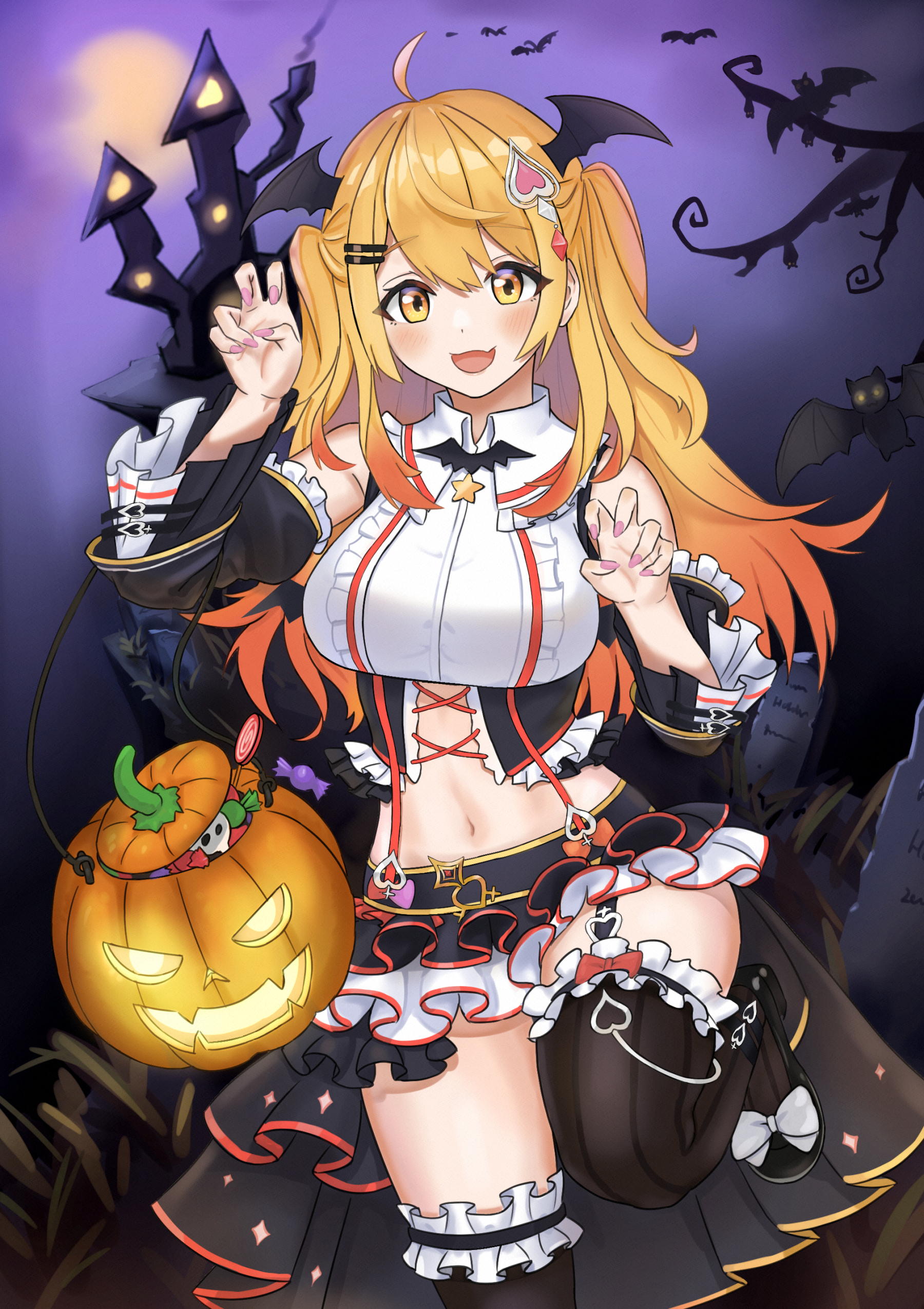 Halloween Pumpkin Hololive Yozora Mel Virtual Youtuber 1800x2549