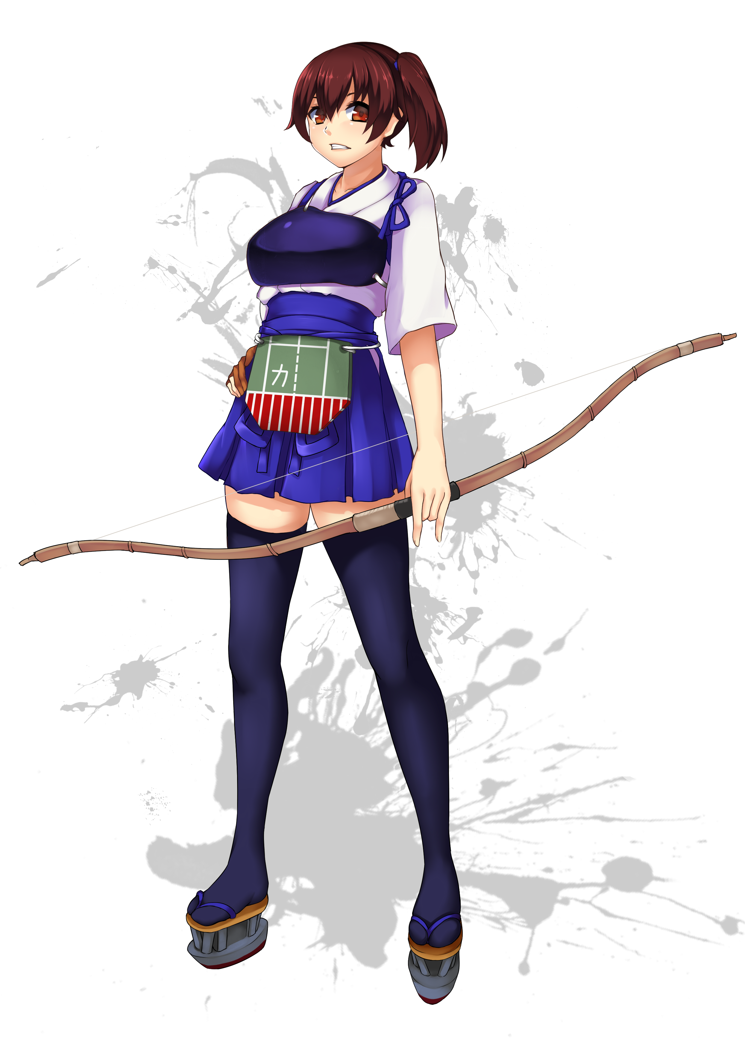 Anime Anime Girls Bow Bow And Arrow Kantai Collection Kaga KanColle Japanese Clothes Long Sleeves Br 2489x3473