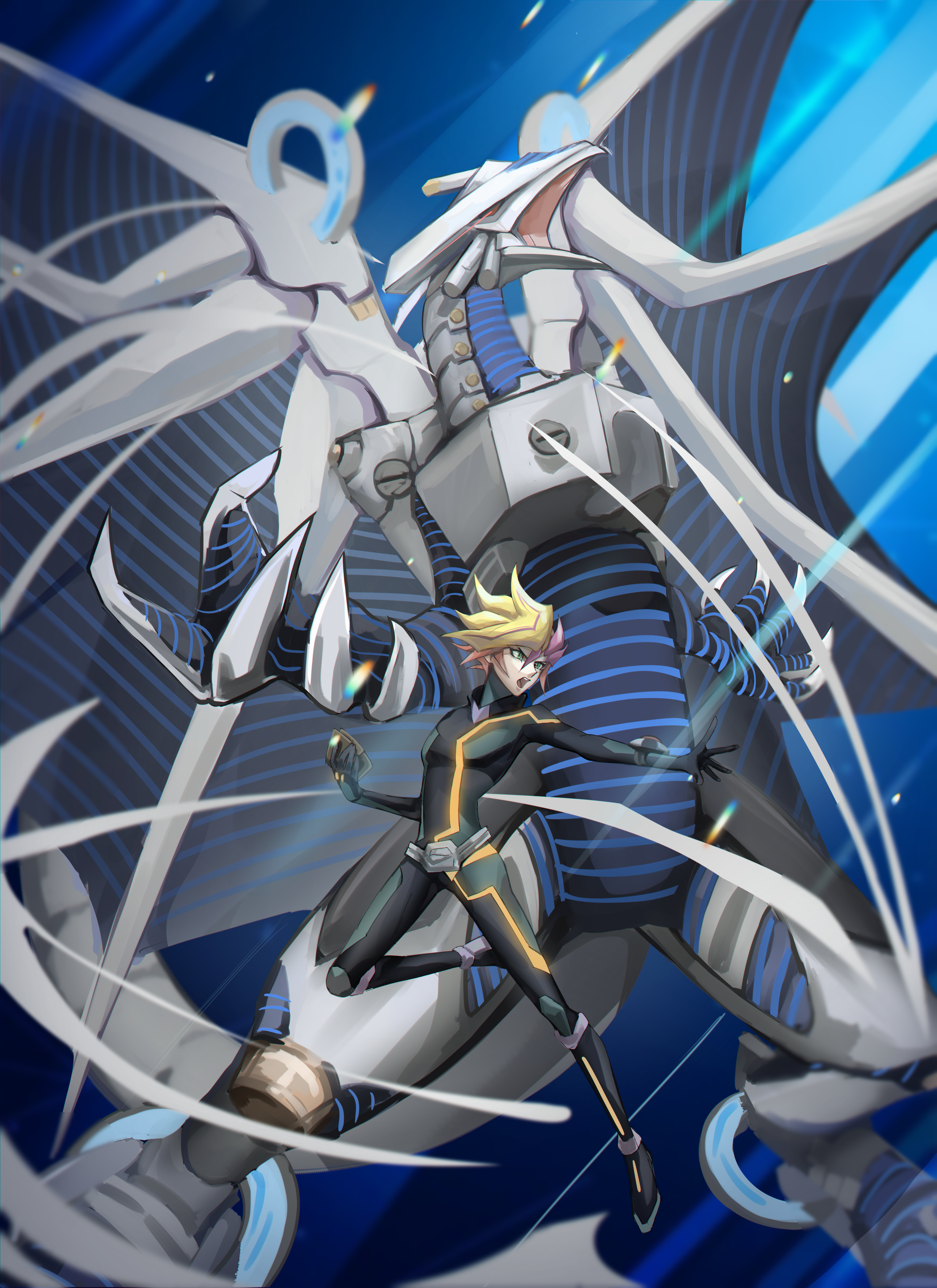 Anime Trading Card Games Anime Boys Yu Gi Oh Yu Gi Oh VRAiNS Playmaker Firewall Dragon Fujiki Yuusak 3033x4170