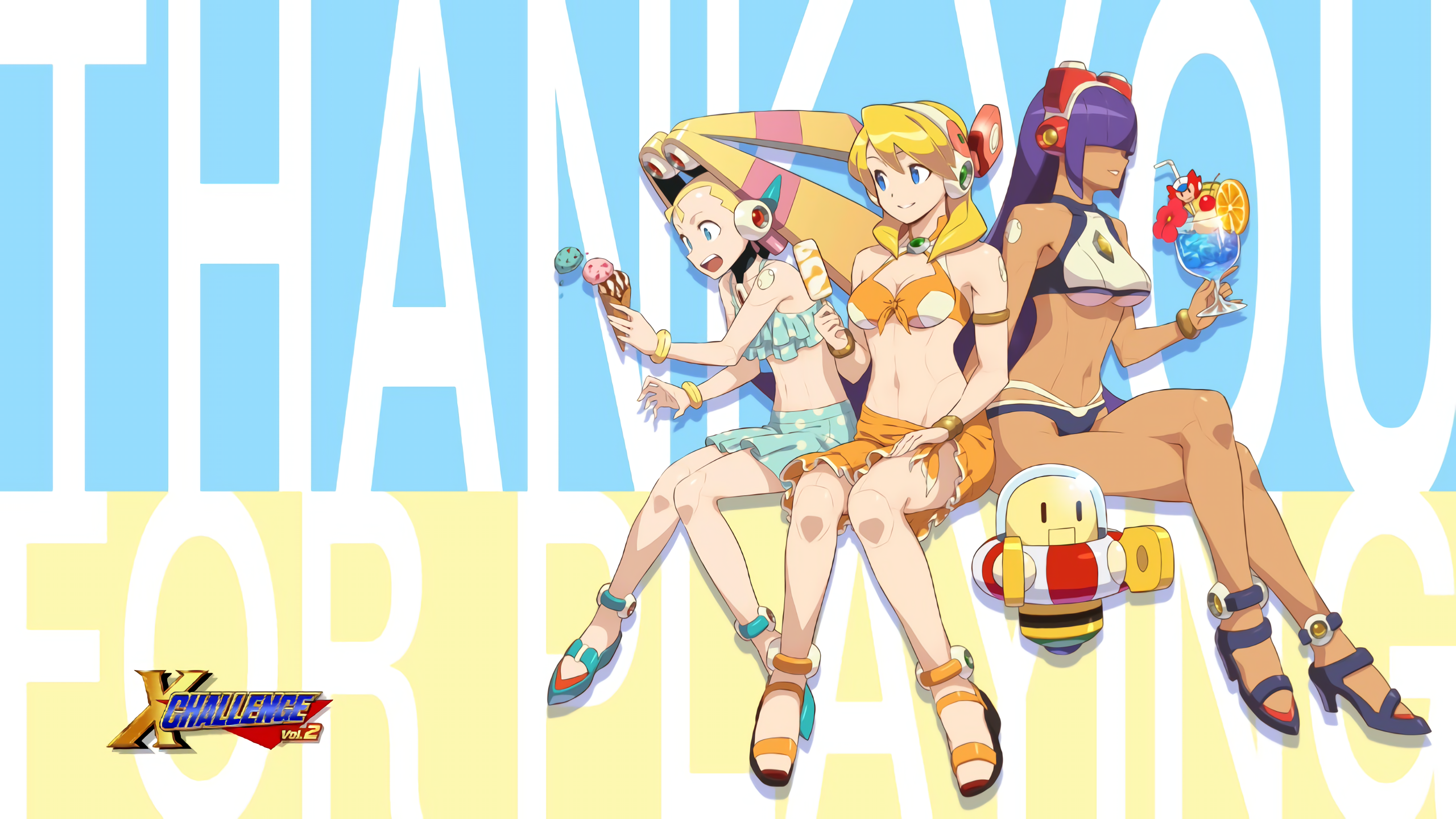 Mega Man Mega Man X Official Art Anime Girls 2560x1440