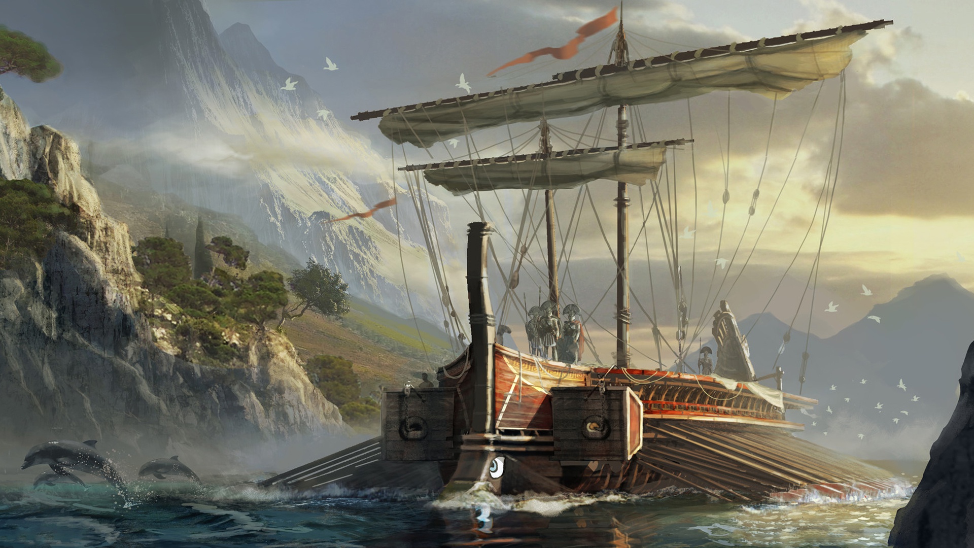 Assassin 039 S Creed Boat 1920x1080