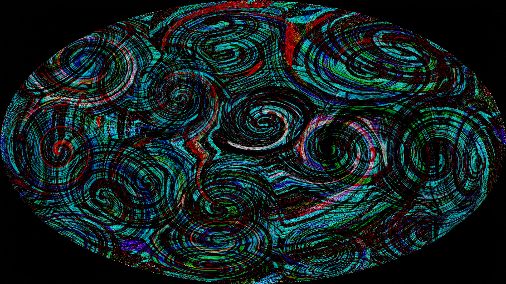 Artistic Digital Art Colors Psychedelic Black Wallpaper -  Resolution:1920x1080 - ID:1240792 