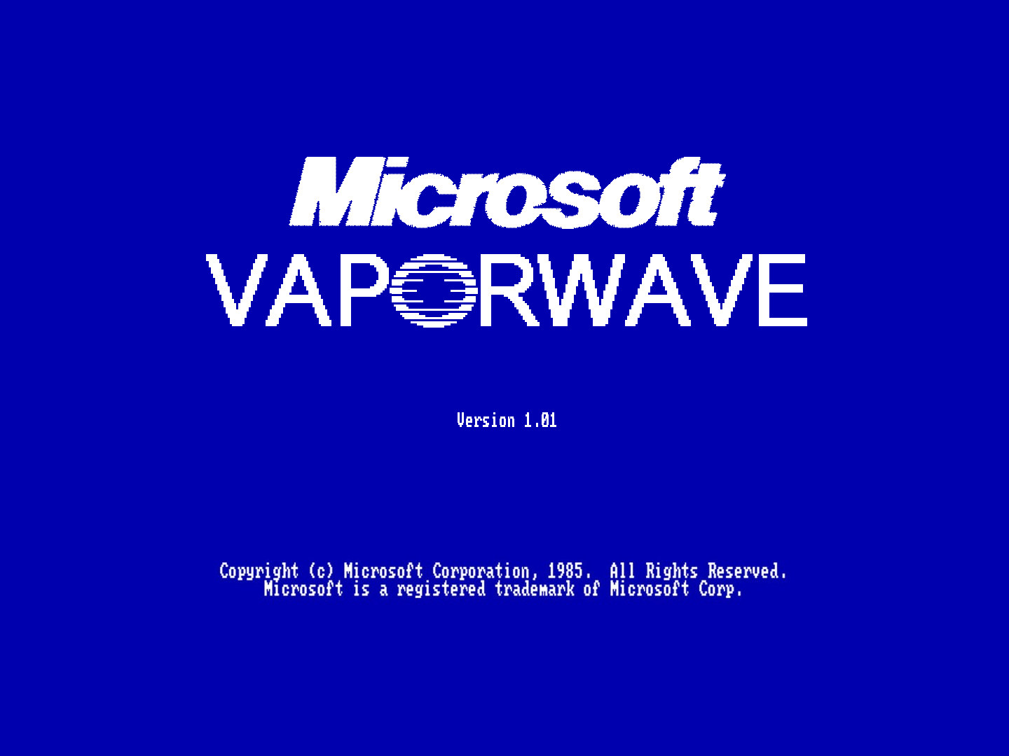 Simple Background Microsoft Blue Vaporwave 1440x1080