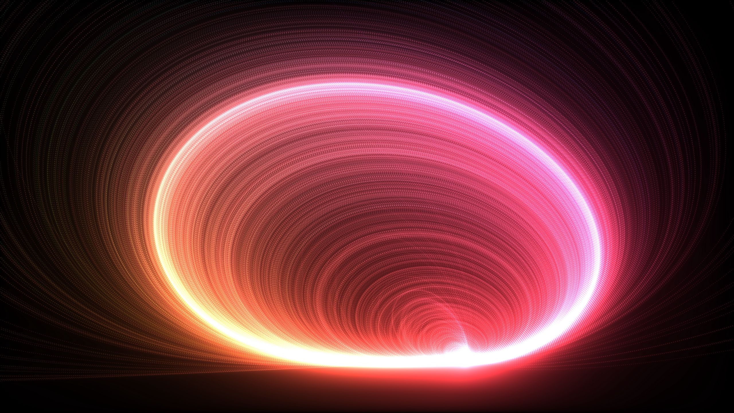 Abstract Circle Glowing Photography Long Exposure 2560x1440