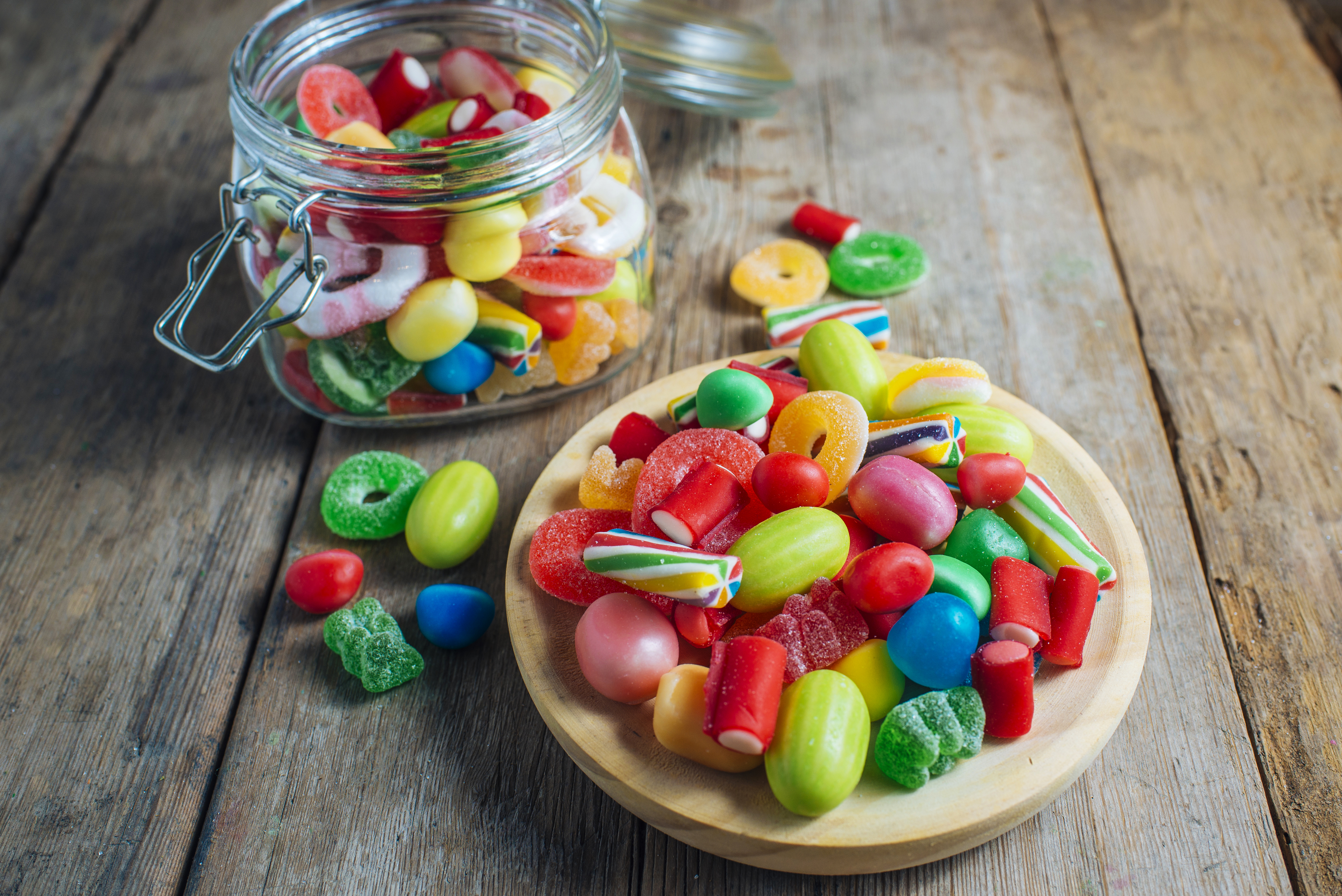 Candy Colors Jar Sweets 5788x3864