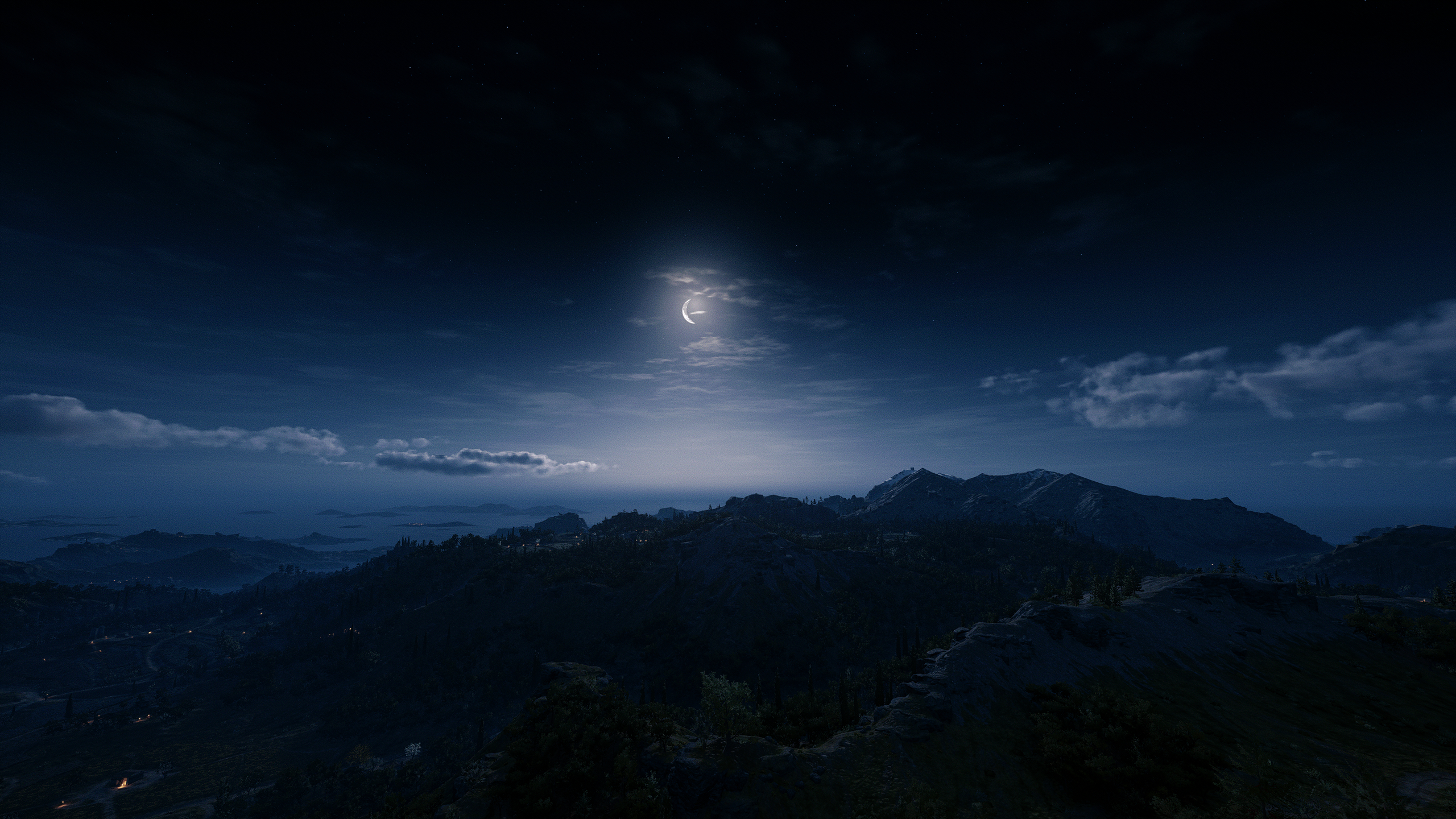 Assassins Creed Odyssey Horizon Night Sky Reshade PC Gaming Ubisoft 2560x1440