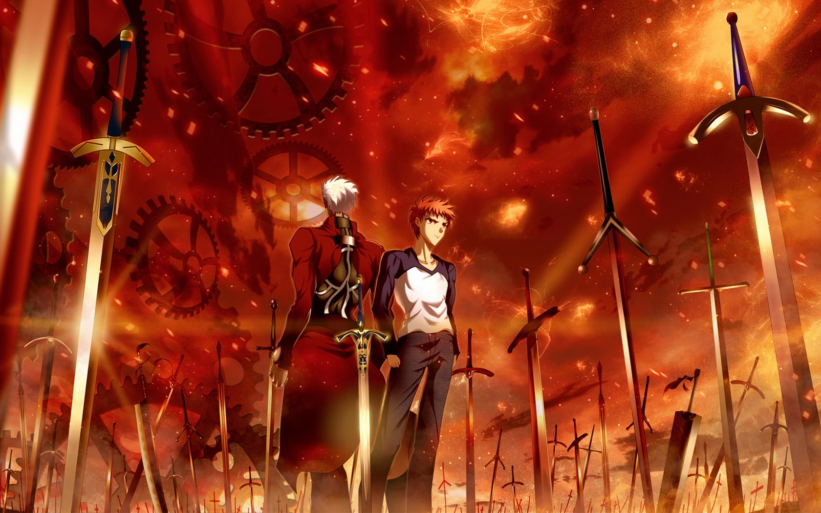 Fate Series Fate Stay Night Fate Stay Night Unlimited Blade Works Anime Boys Anime Sword 1680x1050