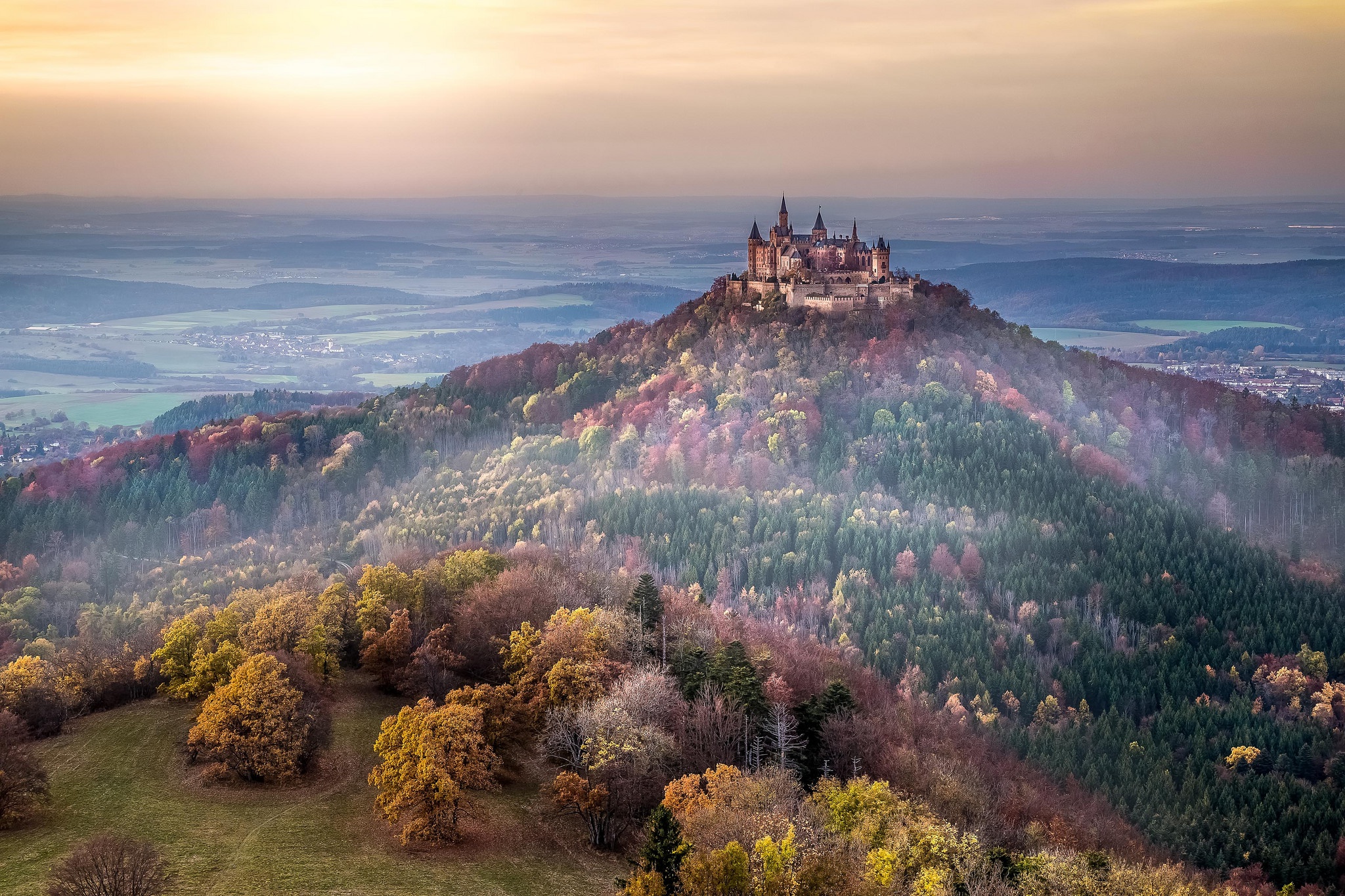 Germany Castle Baden Wurttemberg Landscape 2048x1365