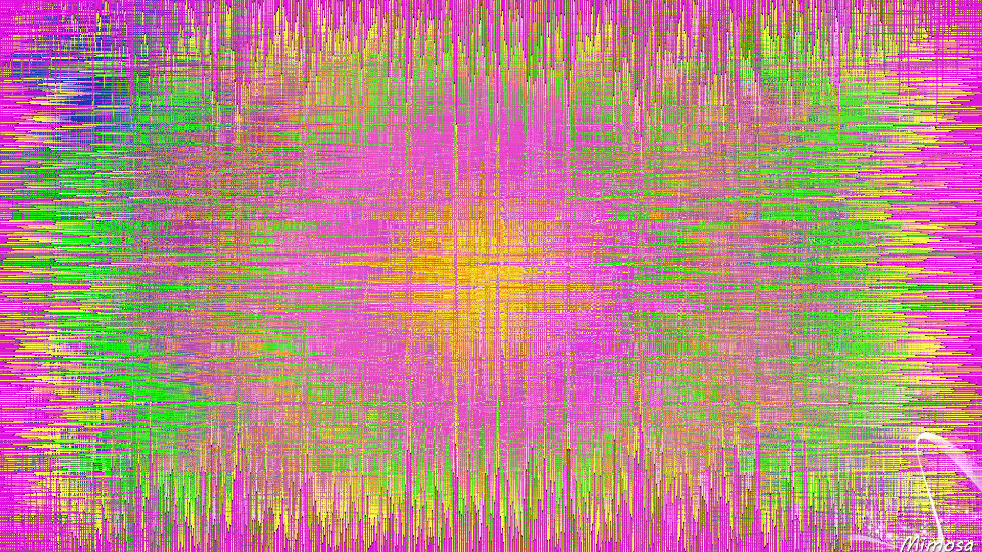 Artistic Digital Art Gradient Pink Green 1920x1080