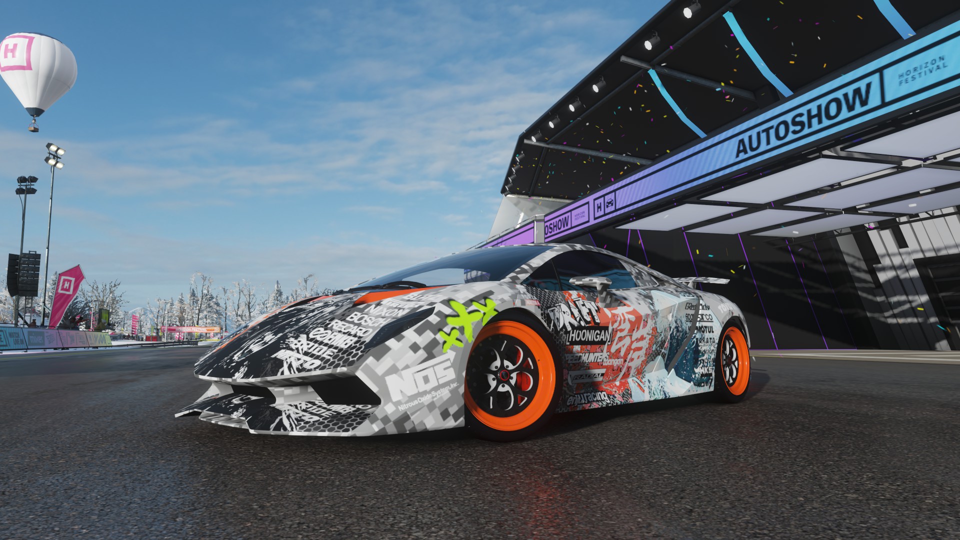 Forza Horizon 4 Lamborghini Sesto Elemento Car Screen Shot Video Games 1920x1080