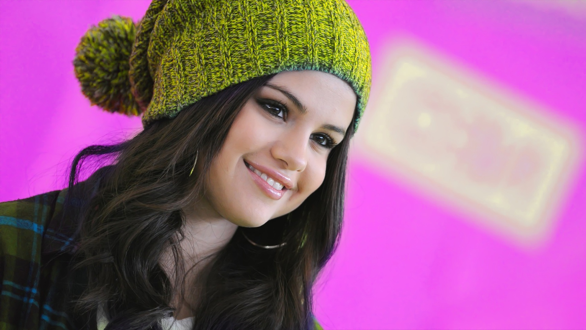 Model Actress Face Smiling Selena Gomez 1920x1080