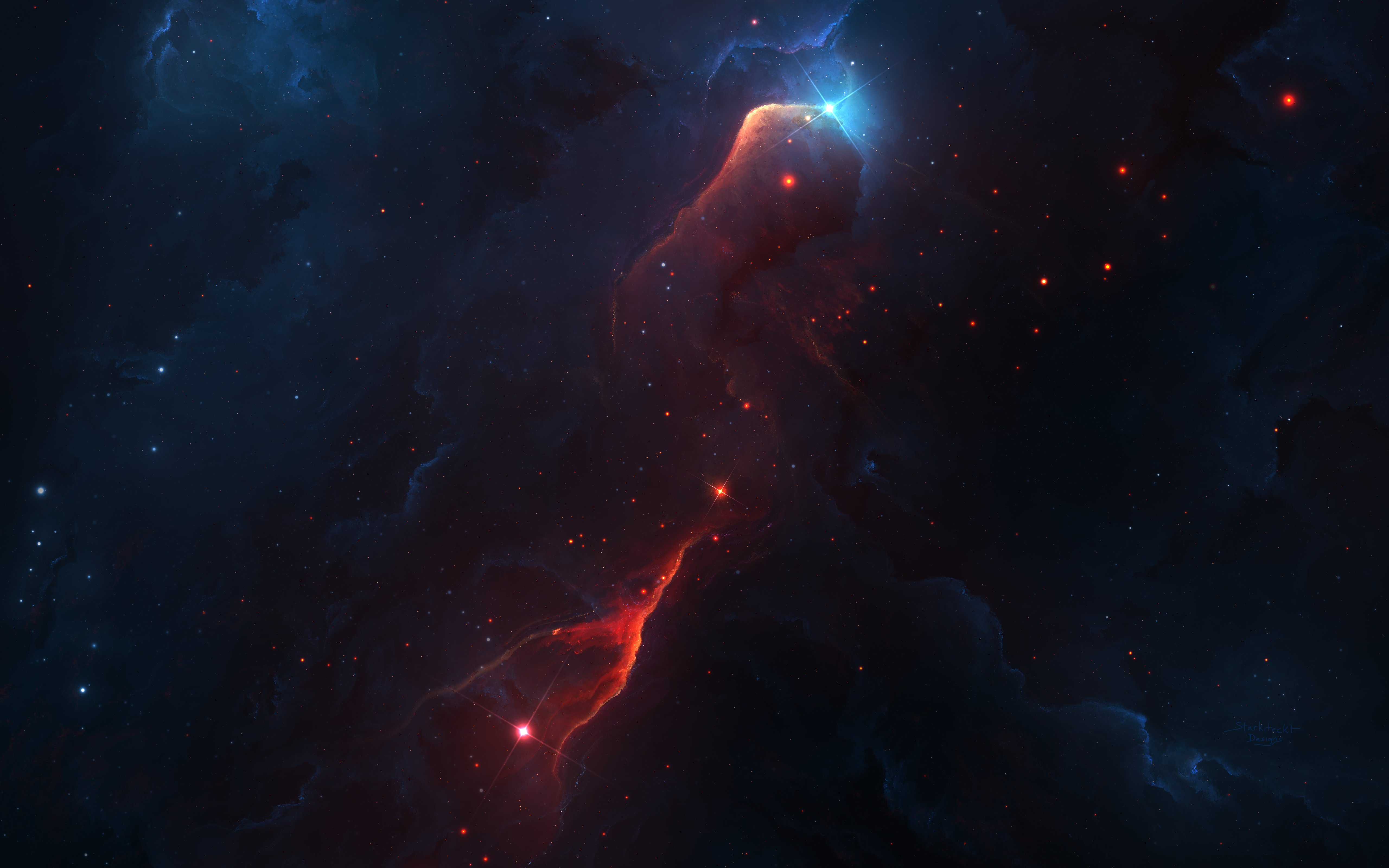 Starkiteckt Nebula Stars Space 5120x3200