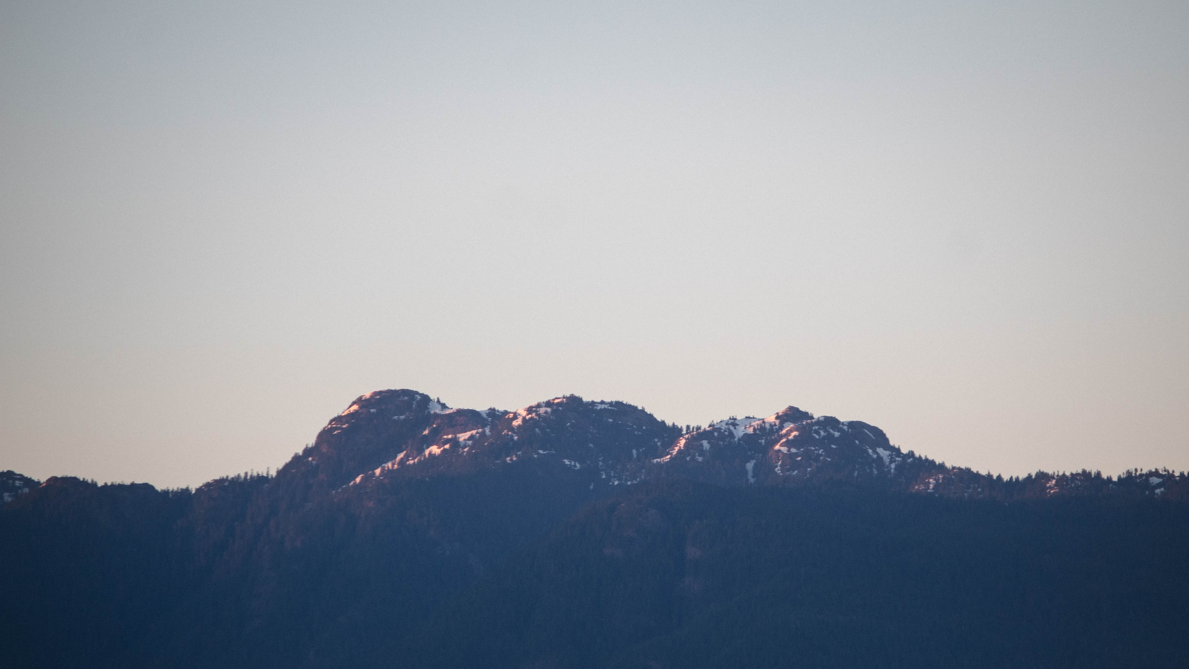 Landscape Mountains Vancouver Purple Minimalism 4634x2607