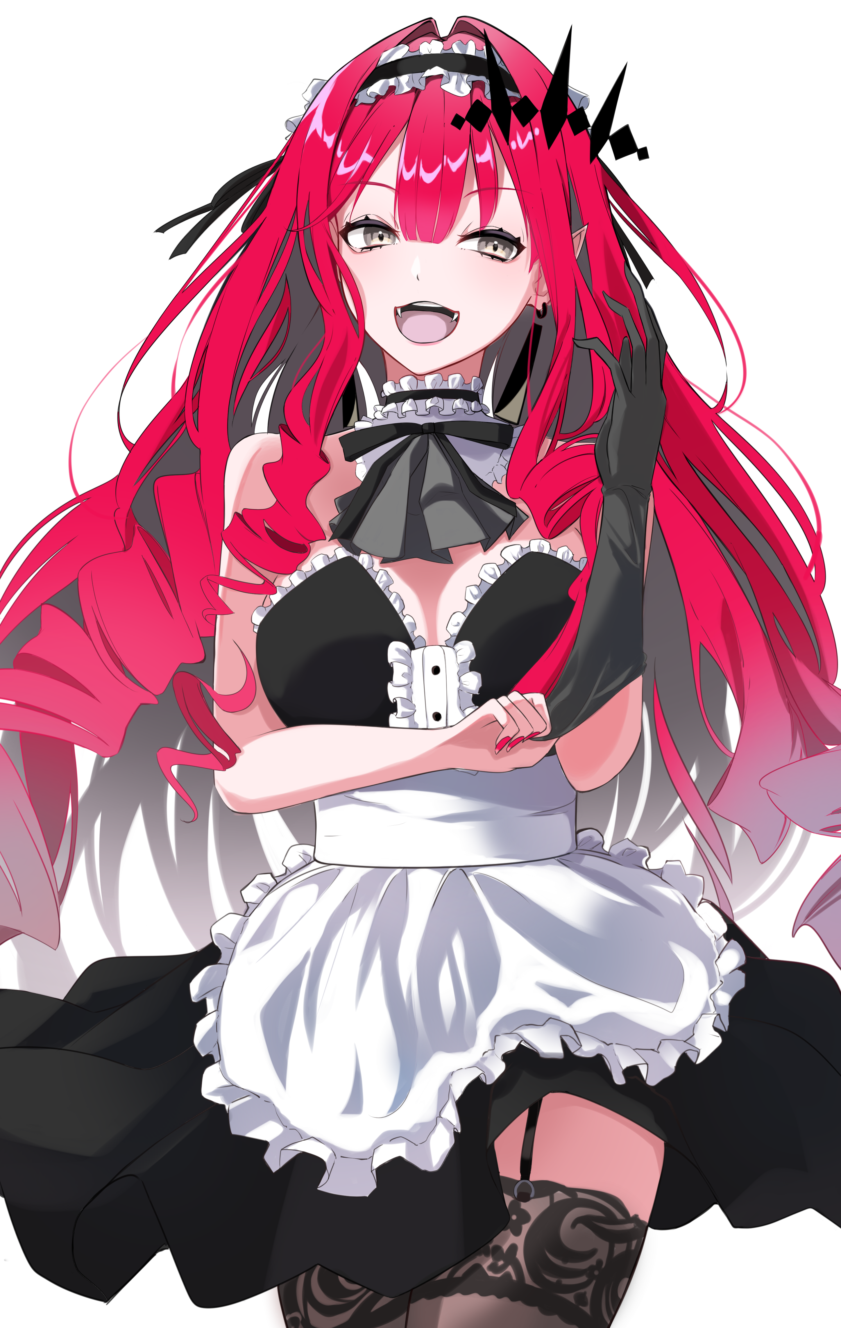 Anime Anime Girls Maid Maid Outfit Fate Series Fate Grand Order Baobhan Sith Long Hair Redhead Artwo 2894x4568