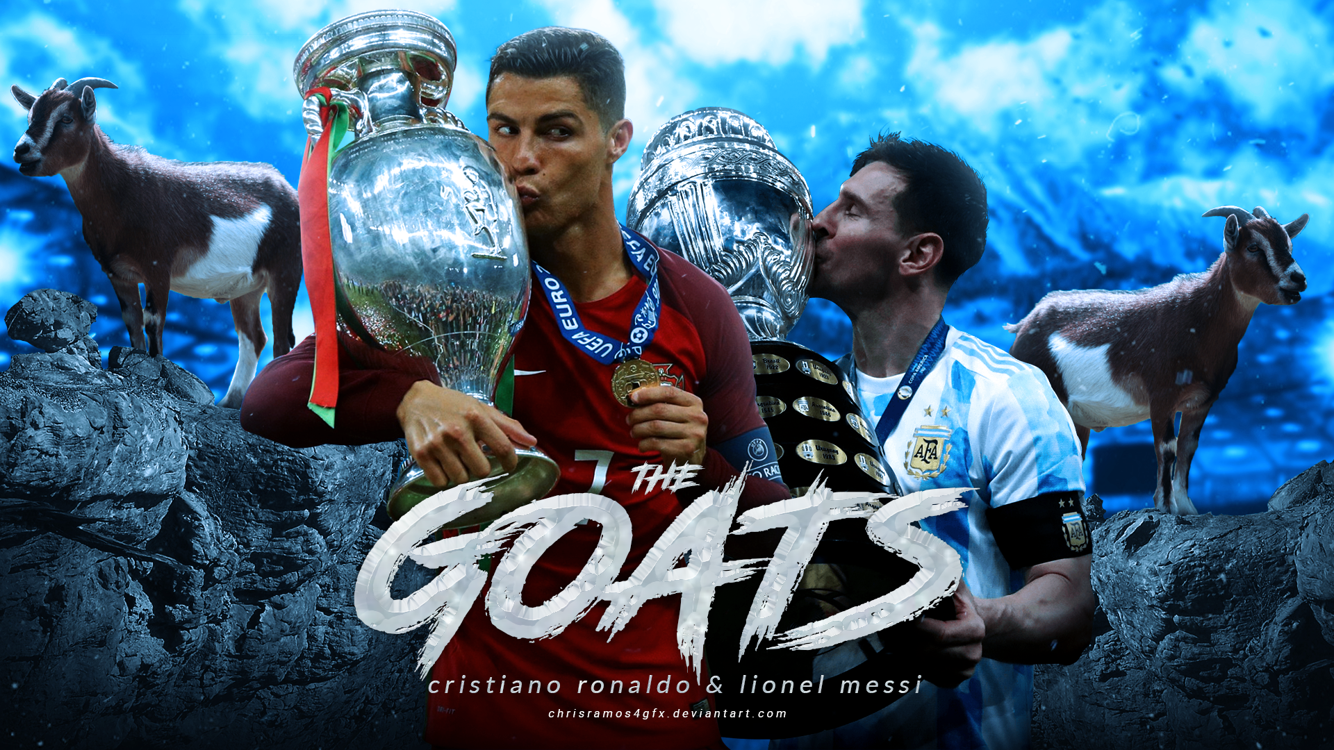 Cristiano Ronaldo Lionel Messi Wallpaper - Resolution:1920x1080 -  ID:1238342 