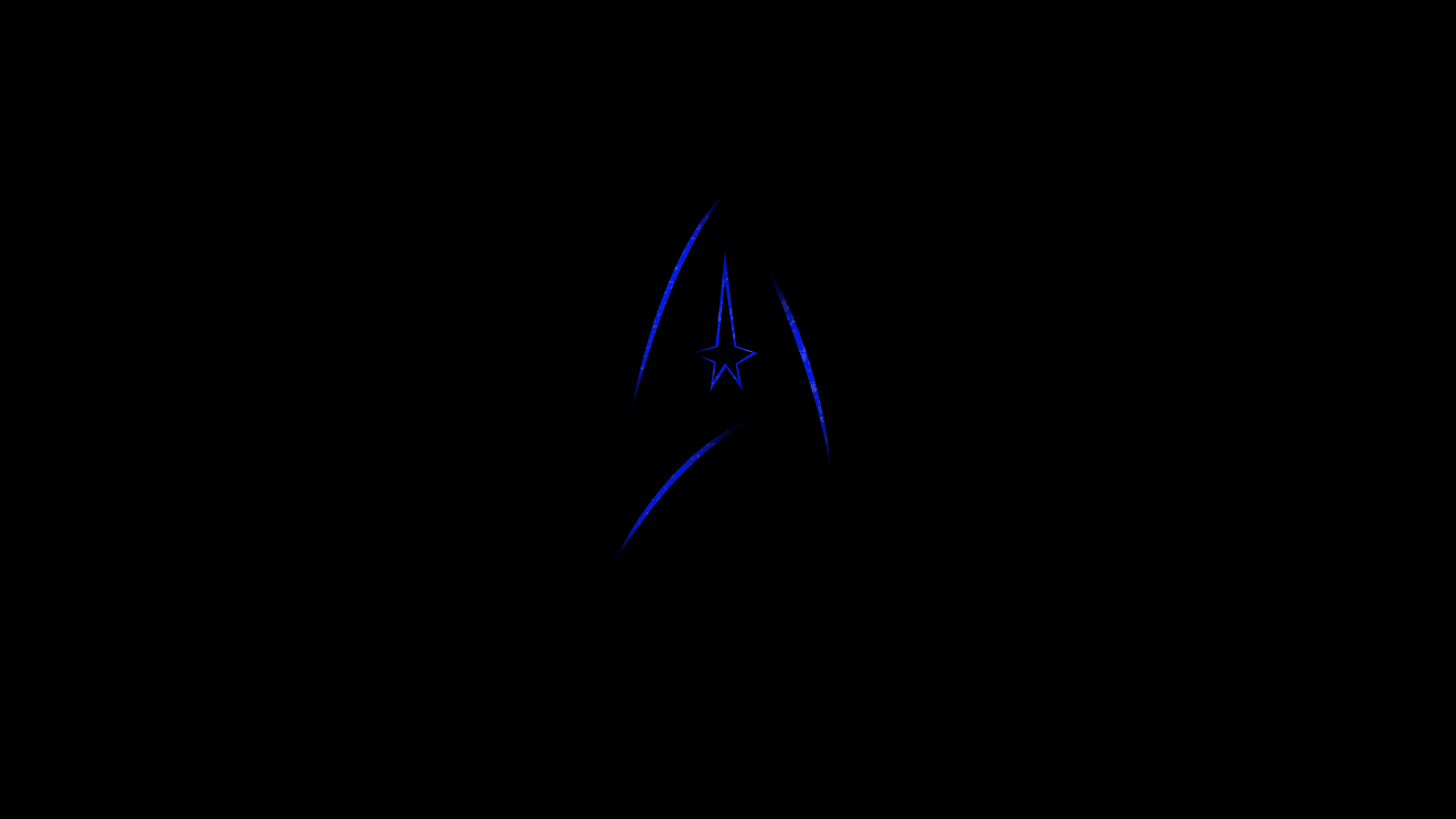 Star Trek Fictional Science Fiction Logo Minimalism TV Series Movies Simple Background Black Backgro 3840x2160